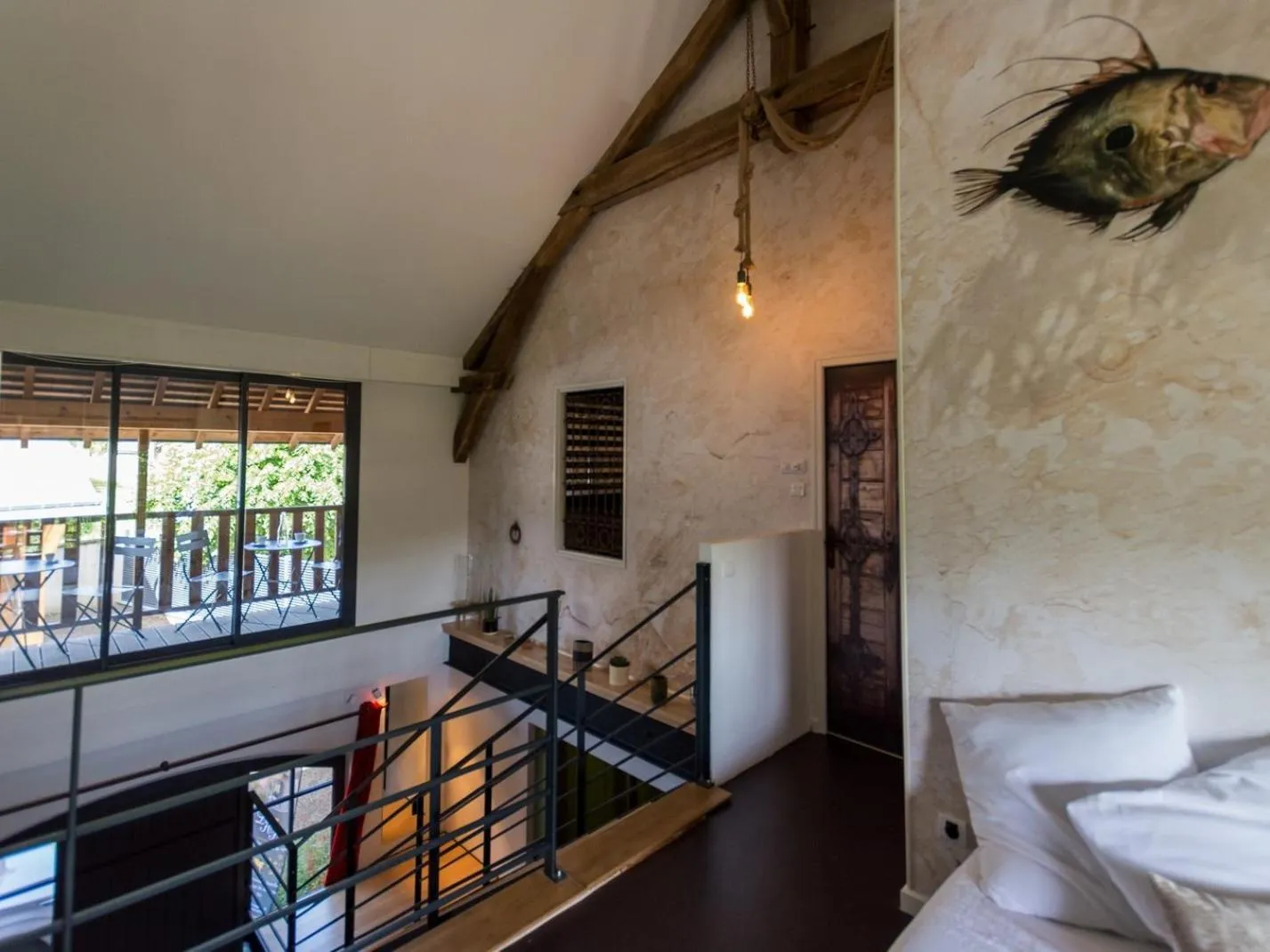 Living room in La Haute Forge B&B