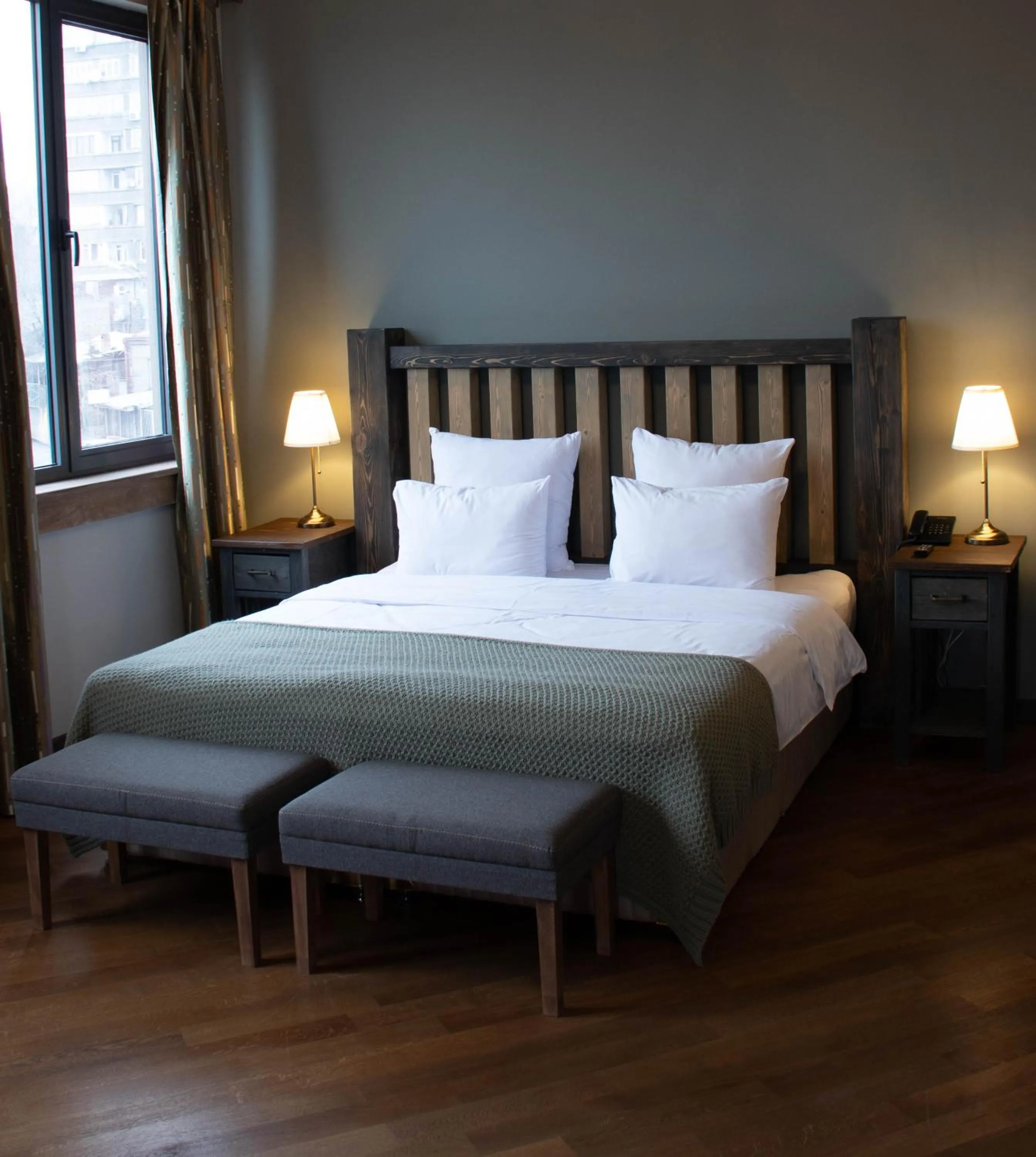 Bed in Apricot Hotel Yerevan