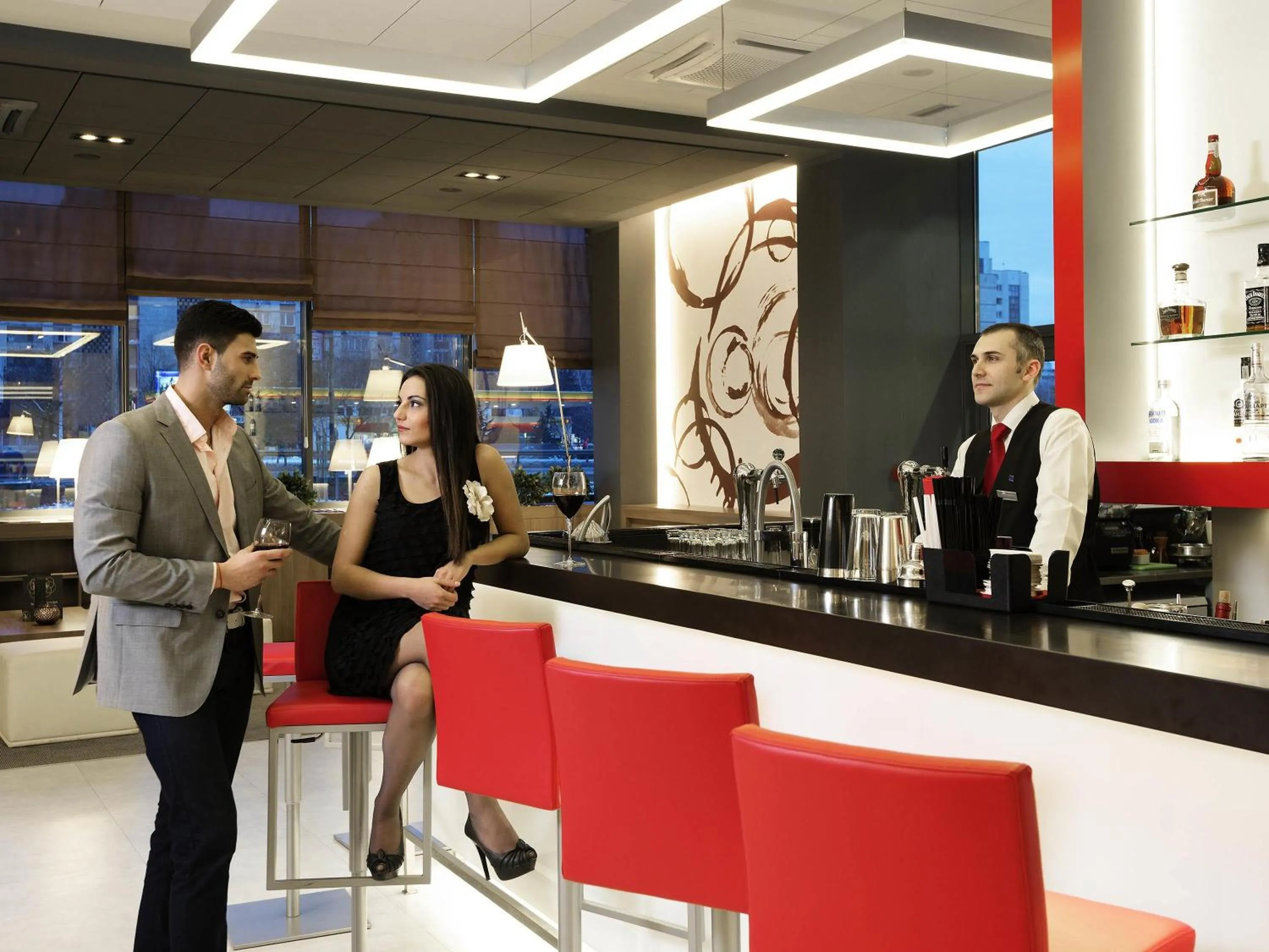 Lounge or bar in Novotel Sofia