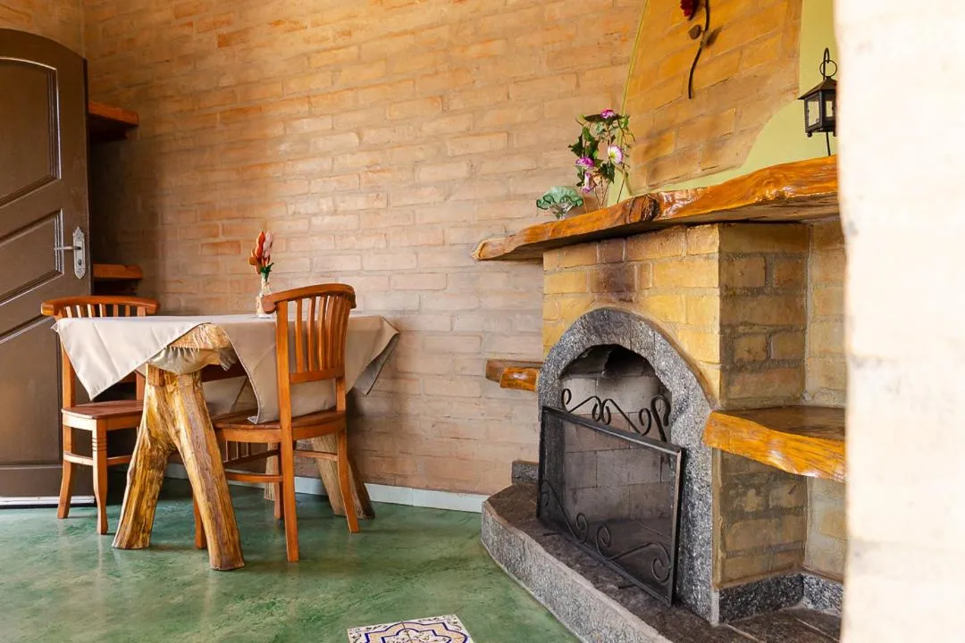 Seating area in Pousada Chalés São Francisco