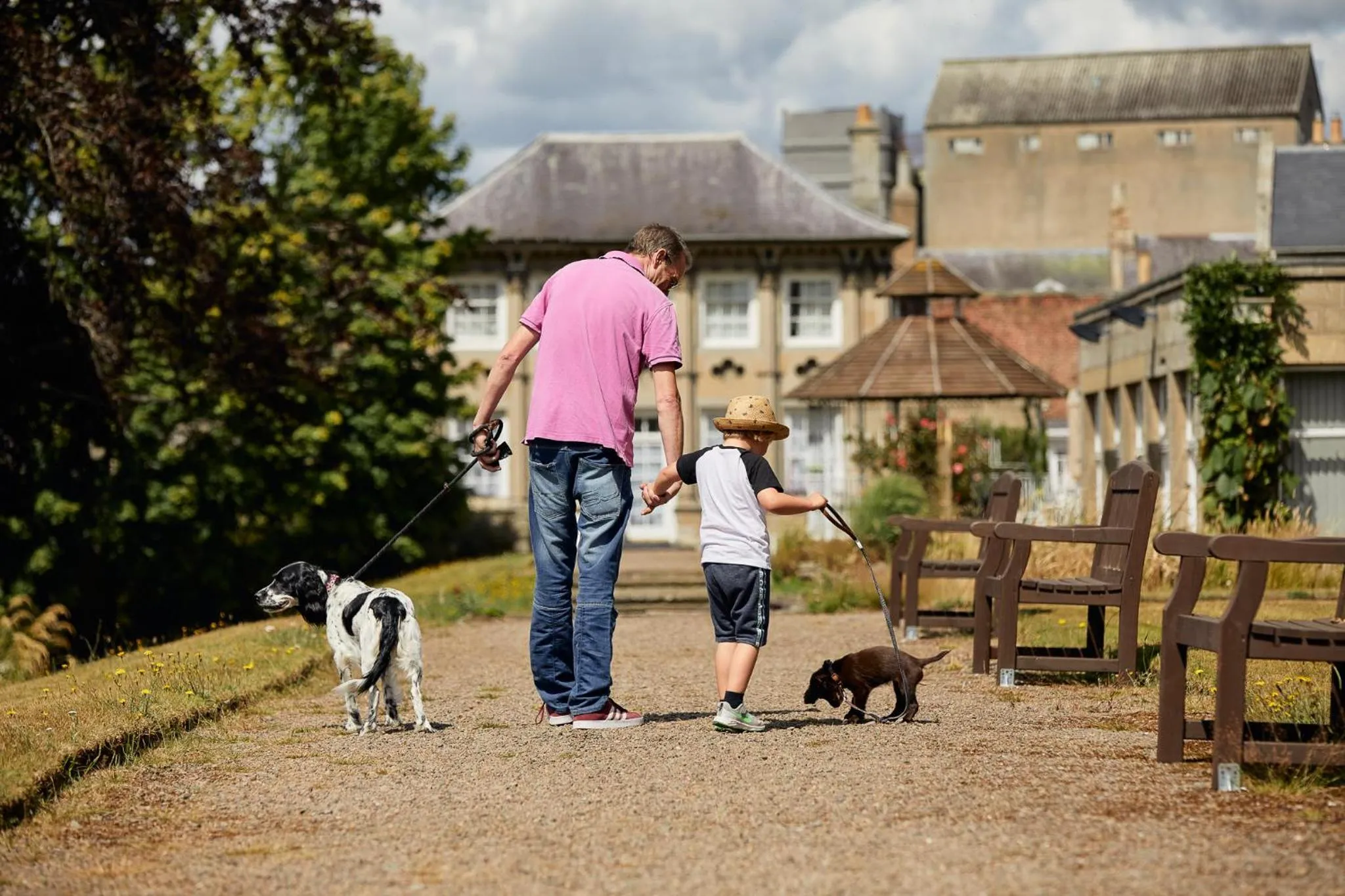 Garden in Ednam House Hotel