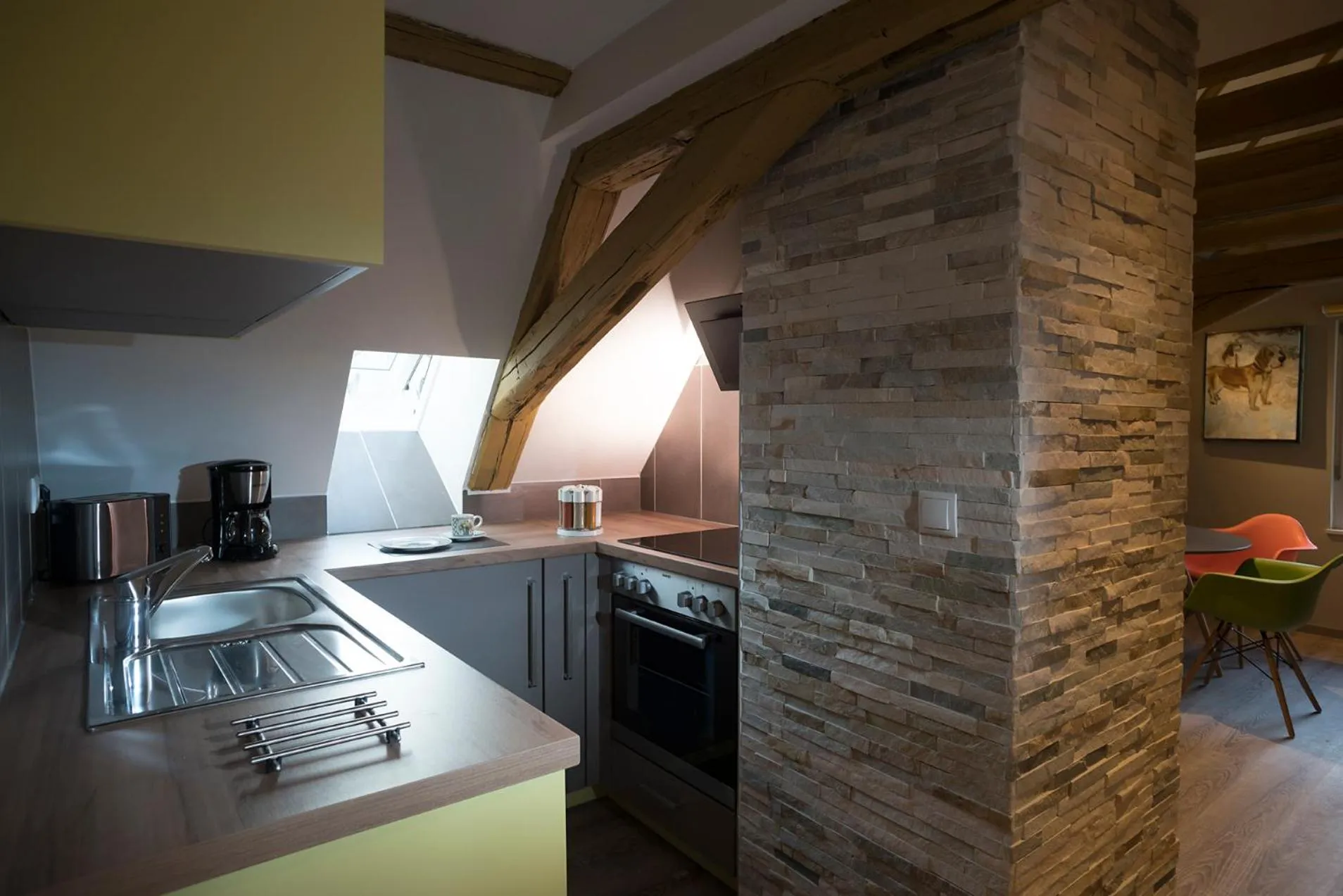 Kitchen or kitchenette in AD1716 apARTments Marktheidenfeld