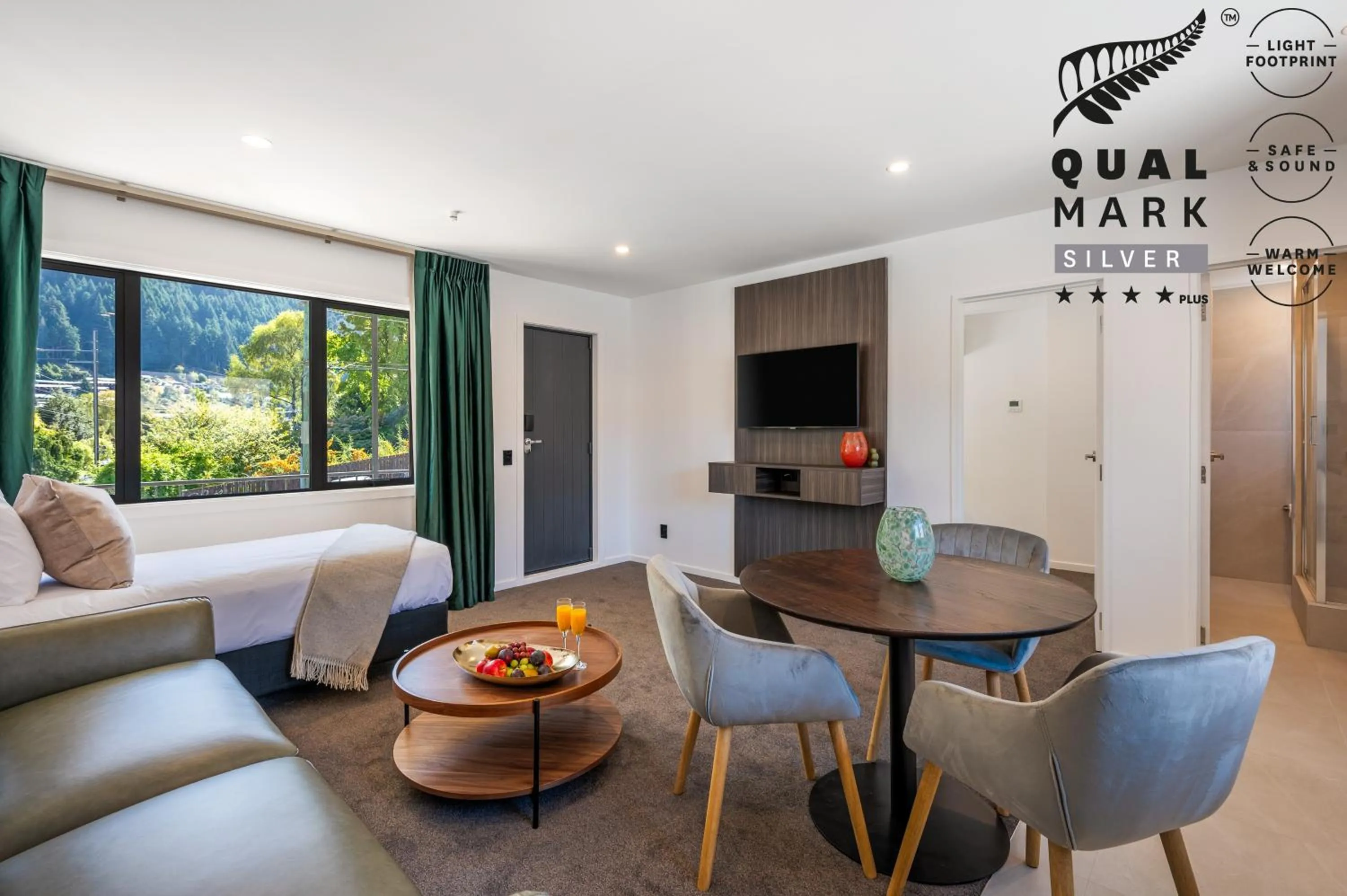 Bed in Luxe Suites & Apartments