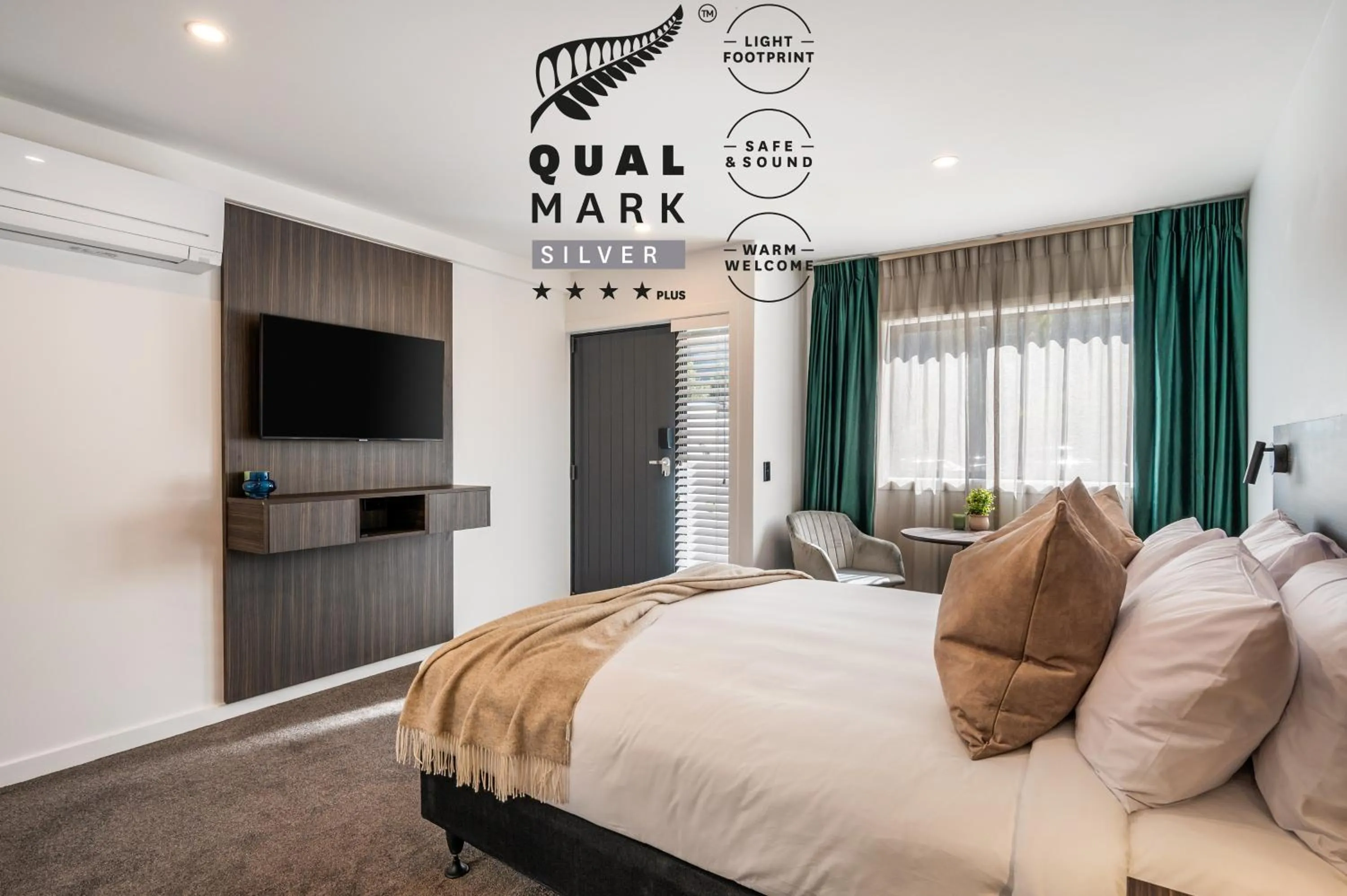 Bed in Luxe Suites & Apartments