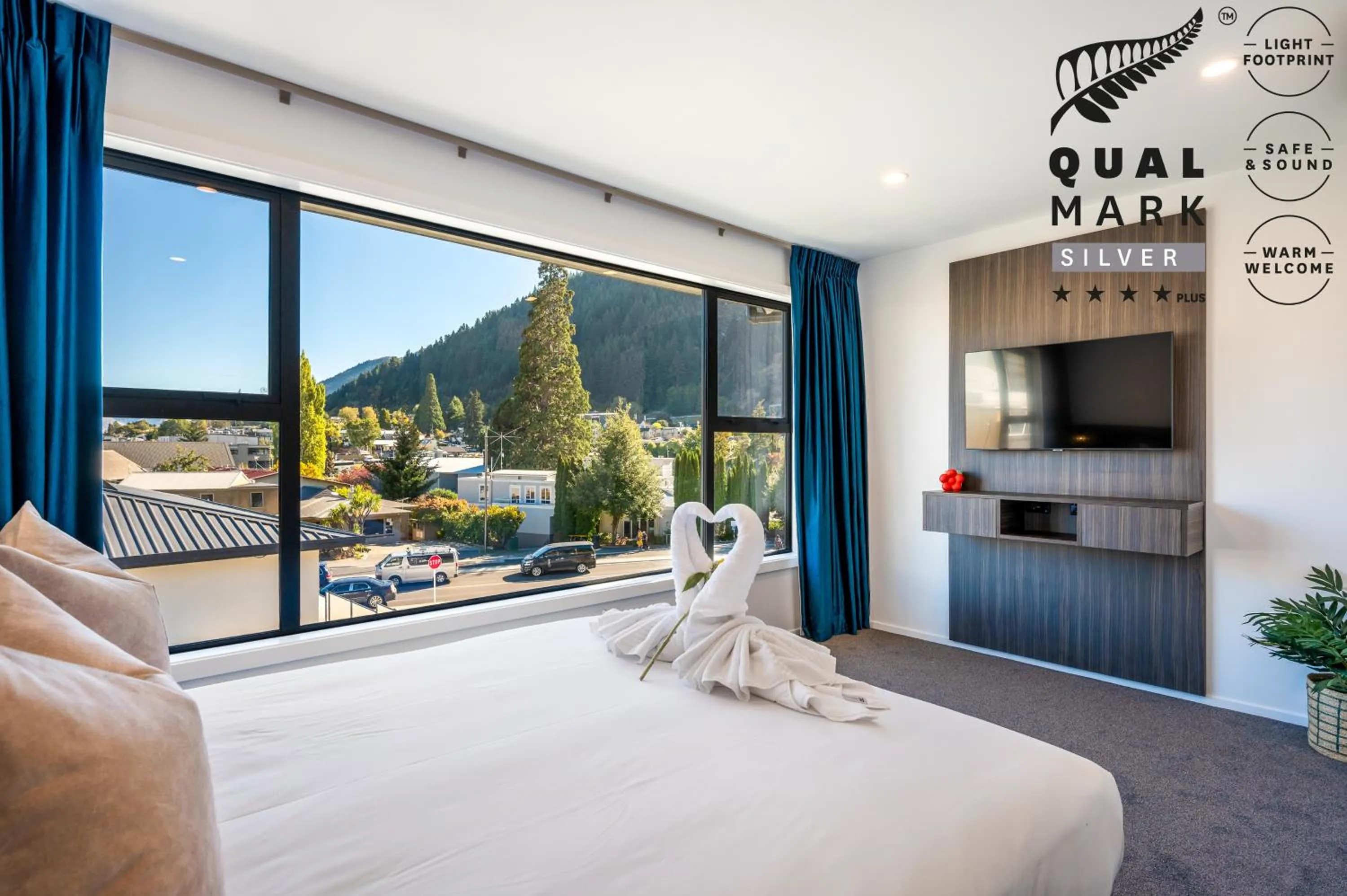 Bed in Luxe Suites & Apartments