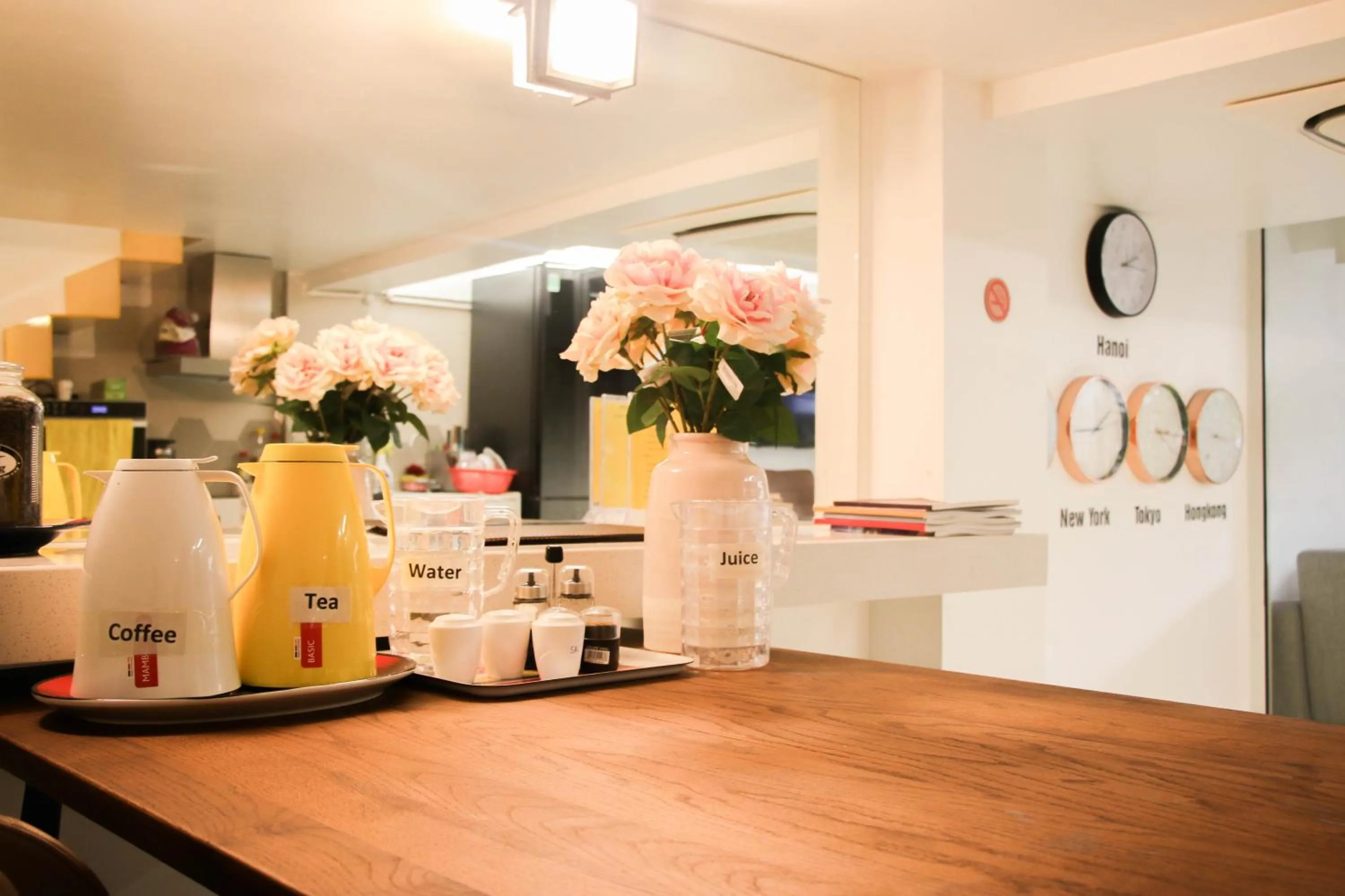 Coffee/tea facilities in Hanoi Banana Hostel