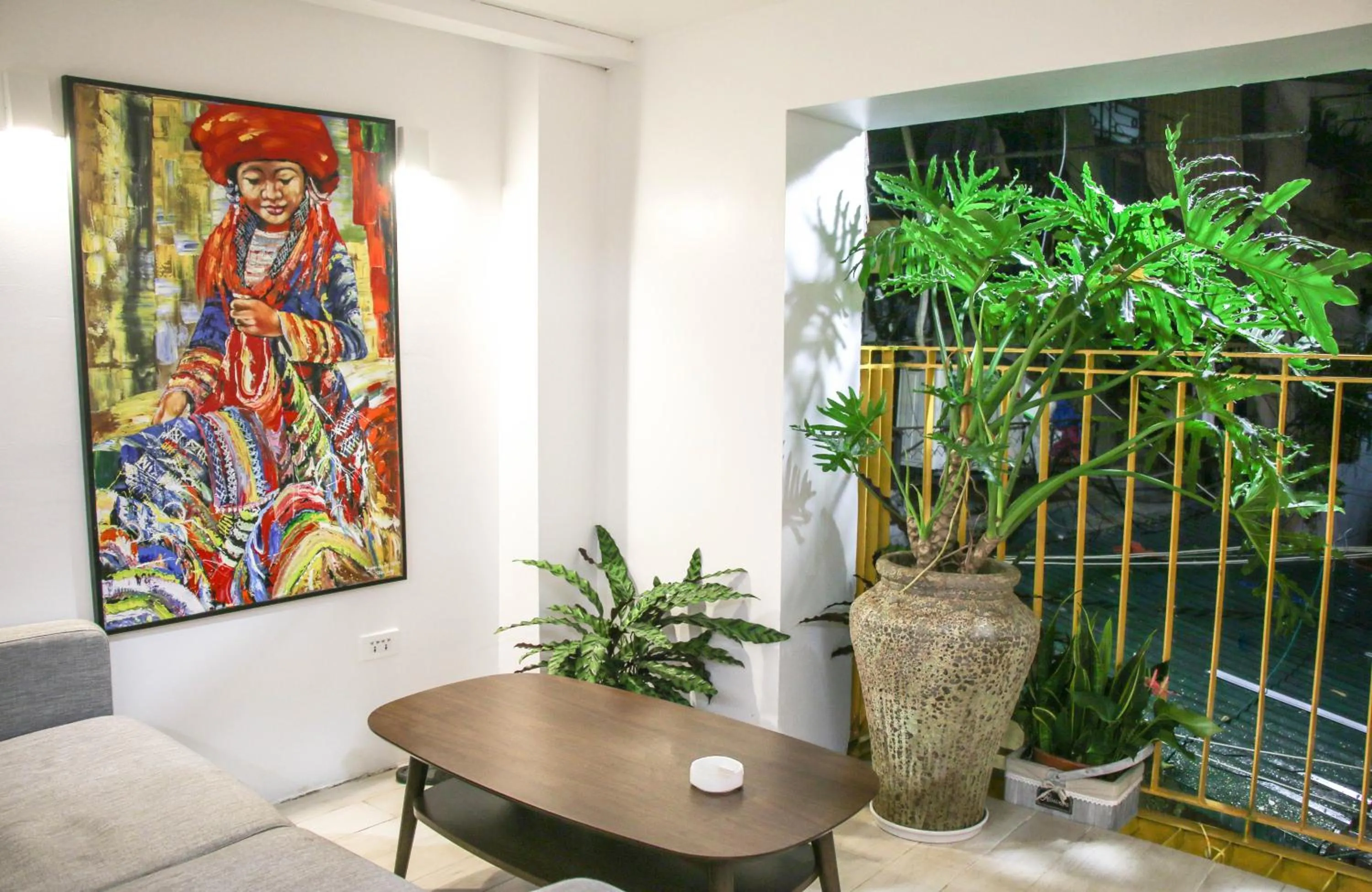 Living room in Hanoi Banana Hostel