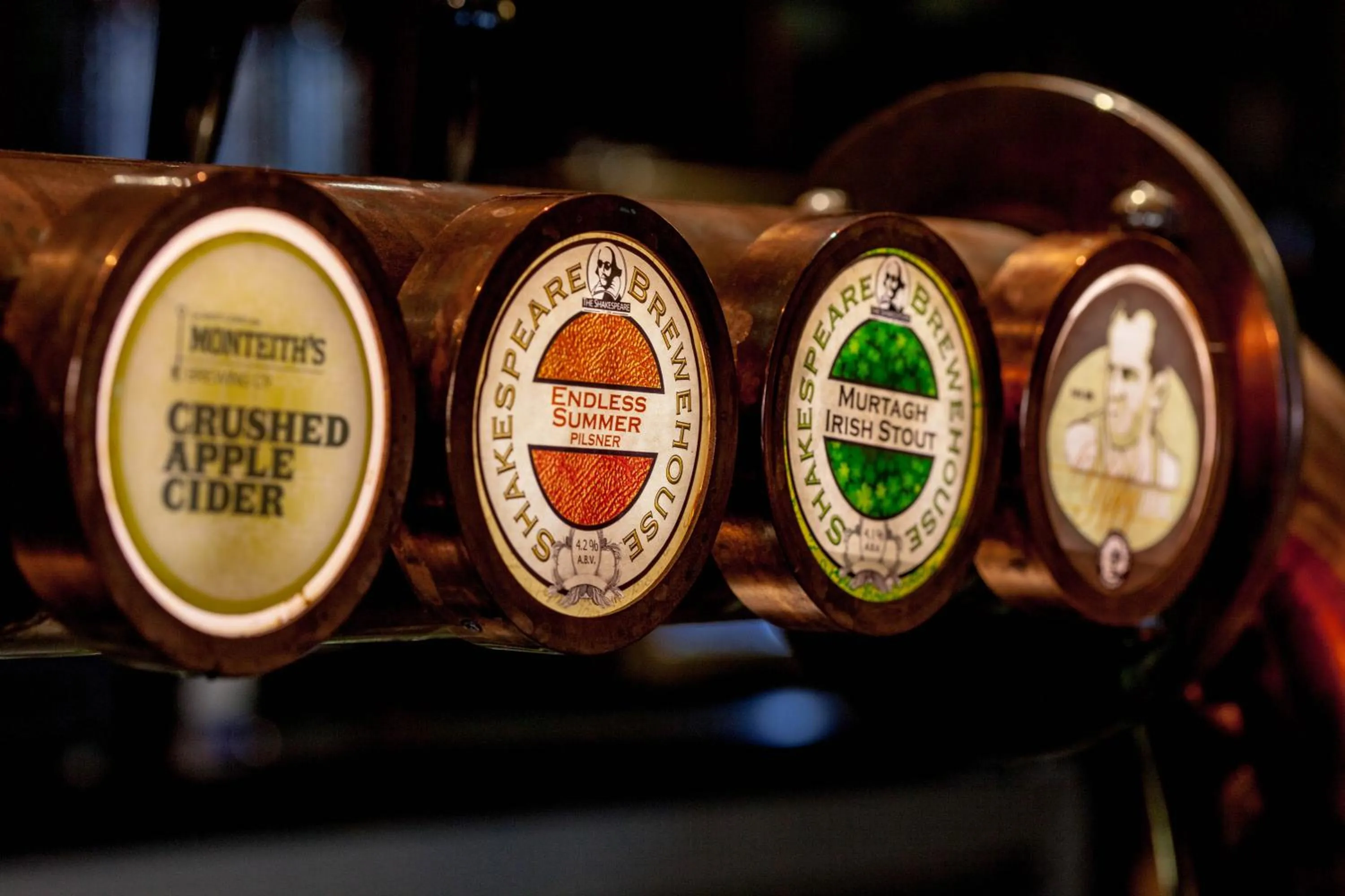 Alcoholic drinks in The Shakespeare Hotel