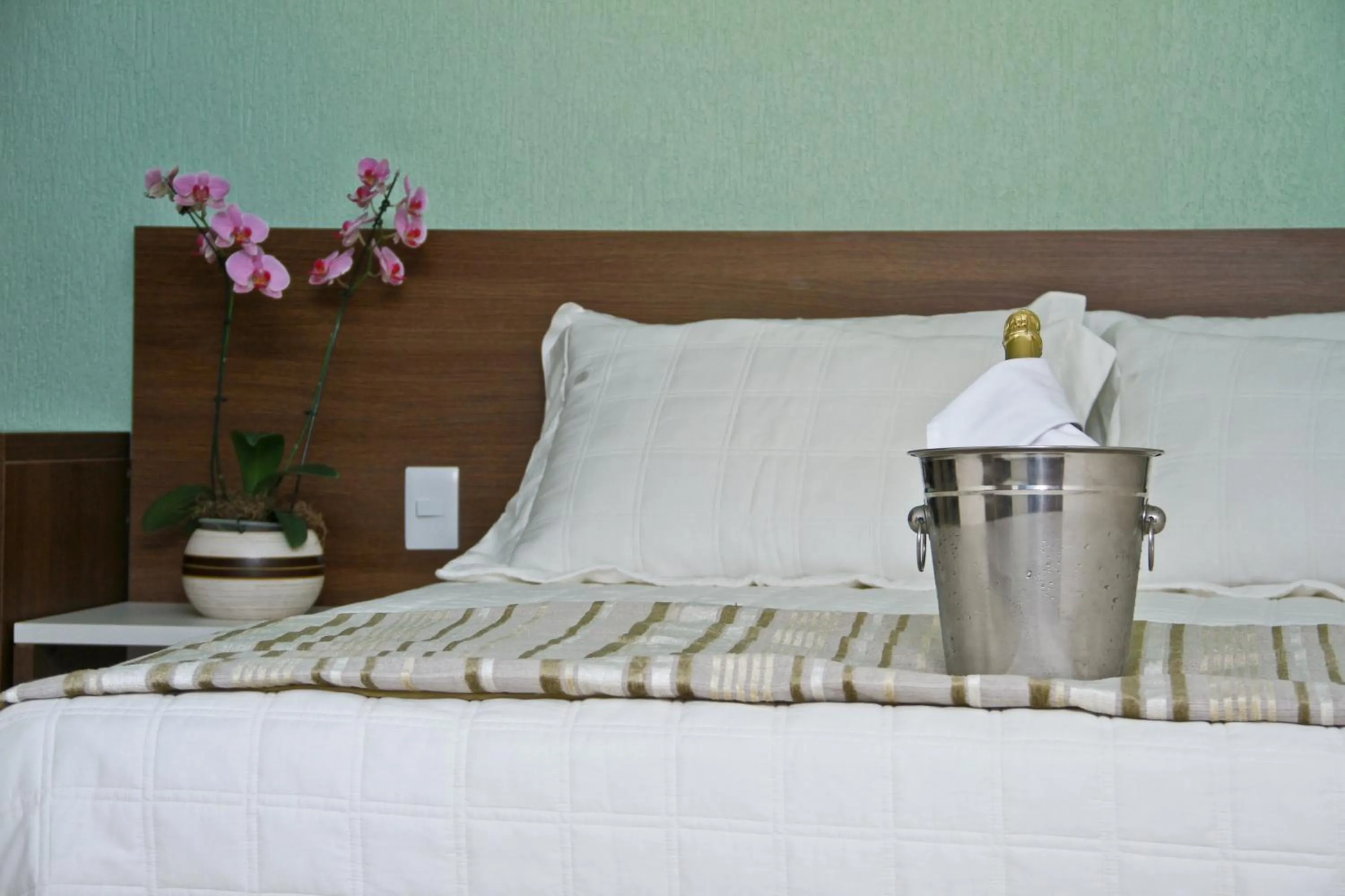 Decorative detail, Bed in Hotel Saron