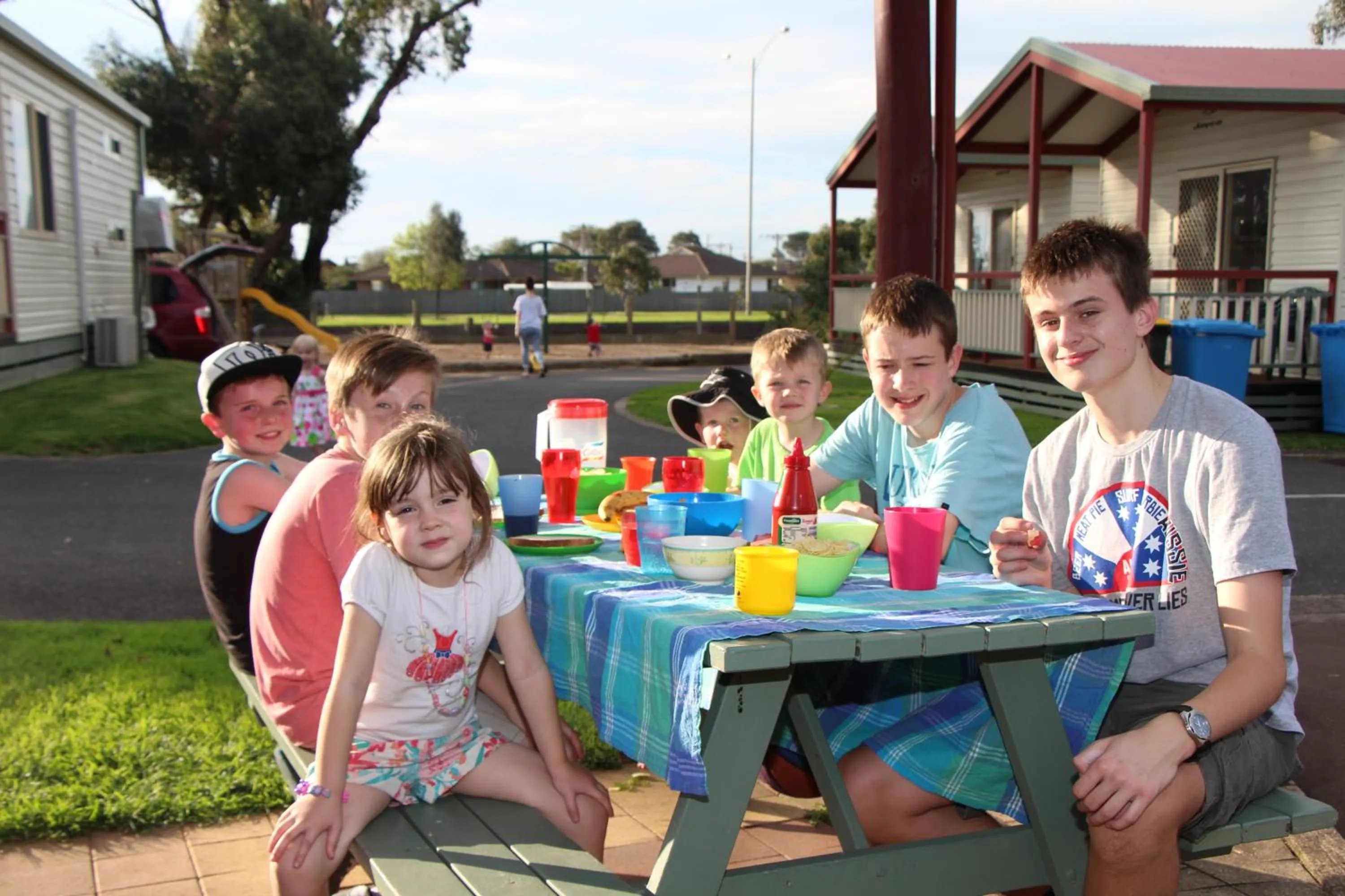 BBQ facilities in Warrnambool Motel and Holiday Park