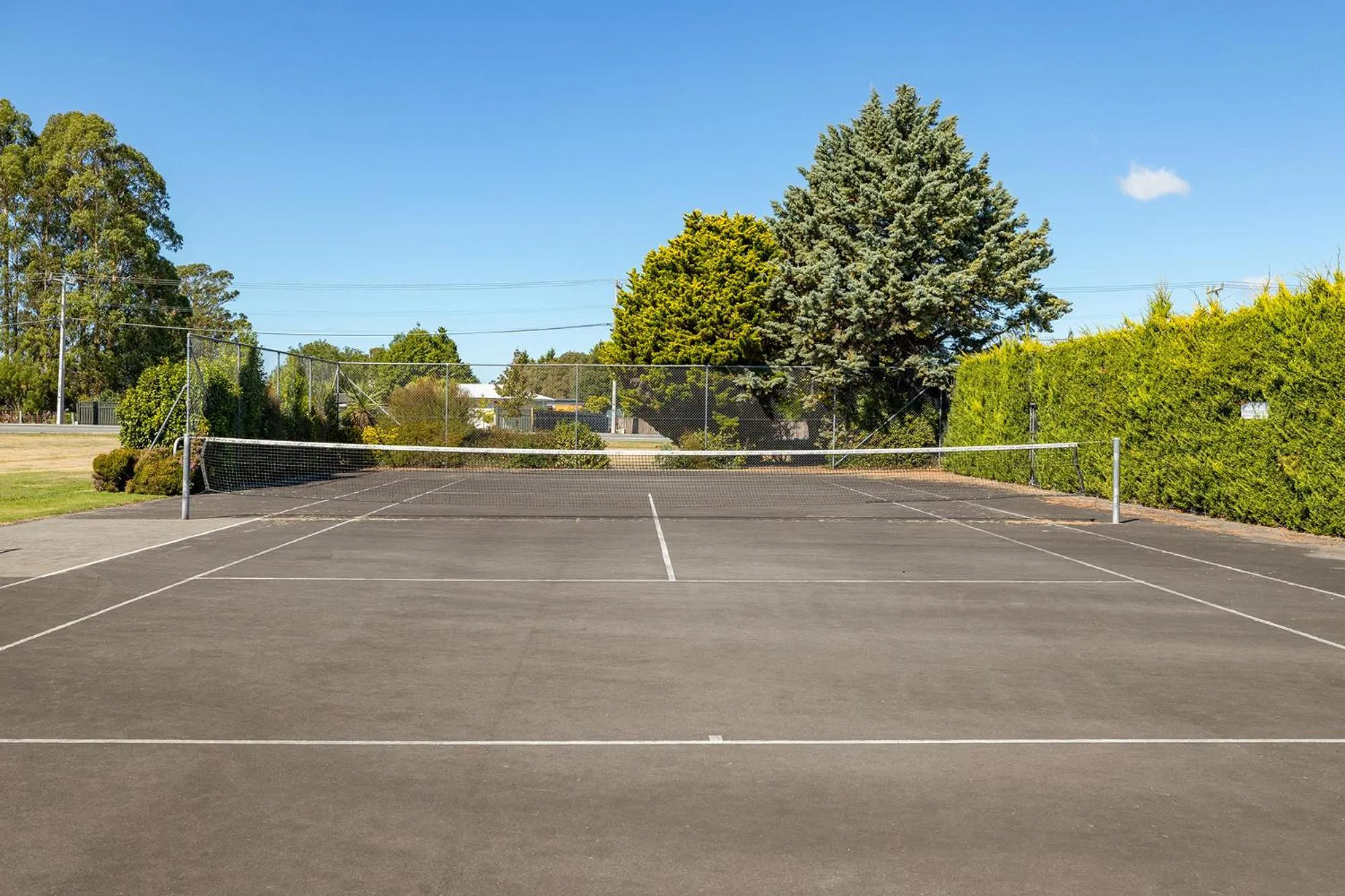 Tennis court in Copthorne Solway Park, Wairarapa