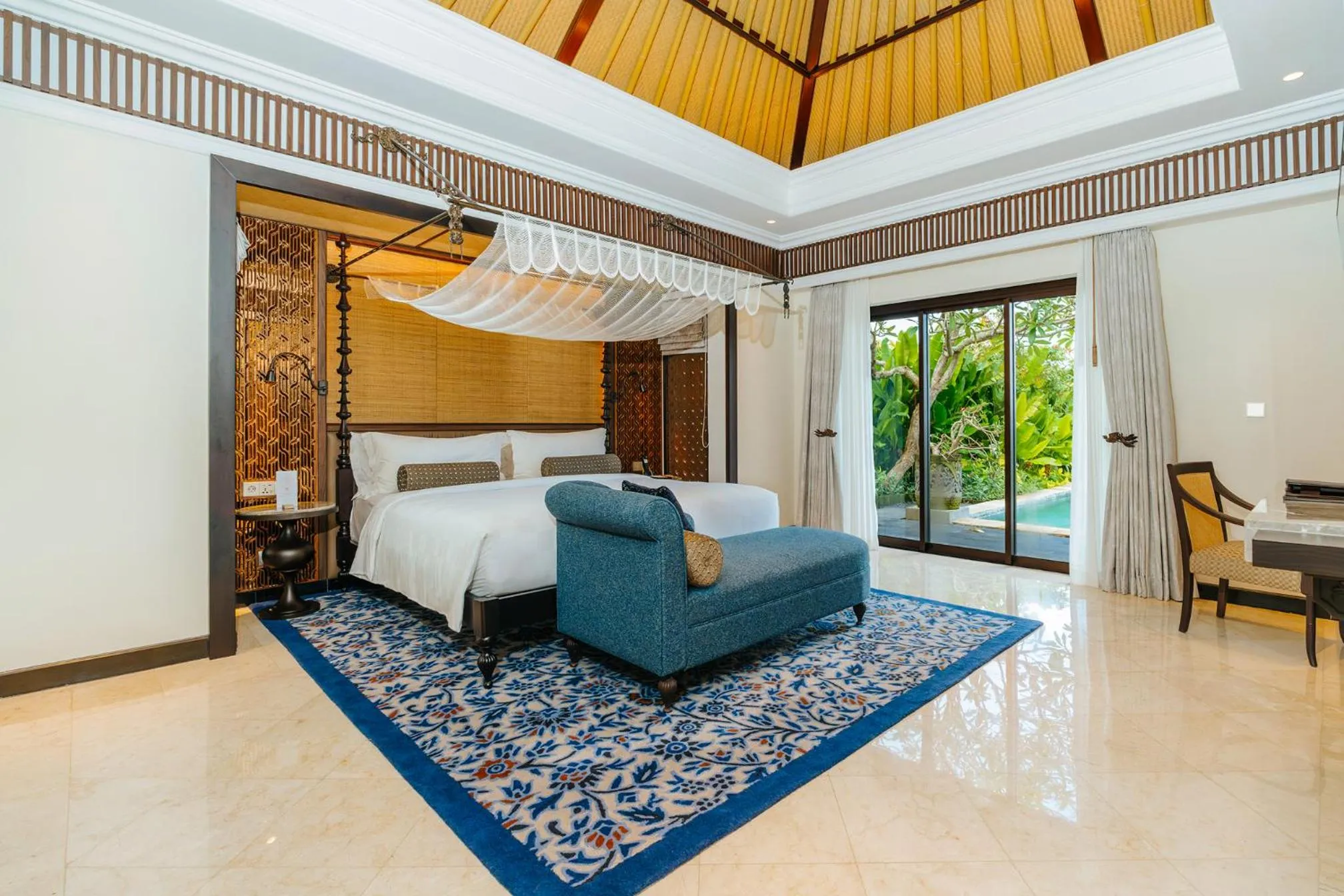 Bedroom, Bed in AYANA Villas Bali