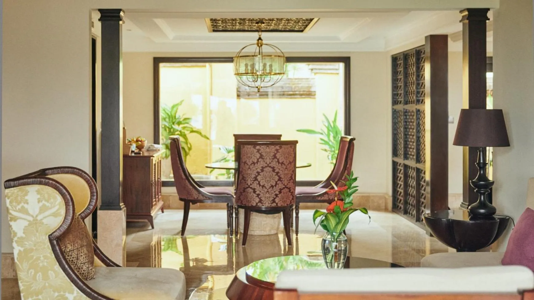 Living room in AYANA Villas Bali