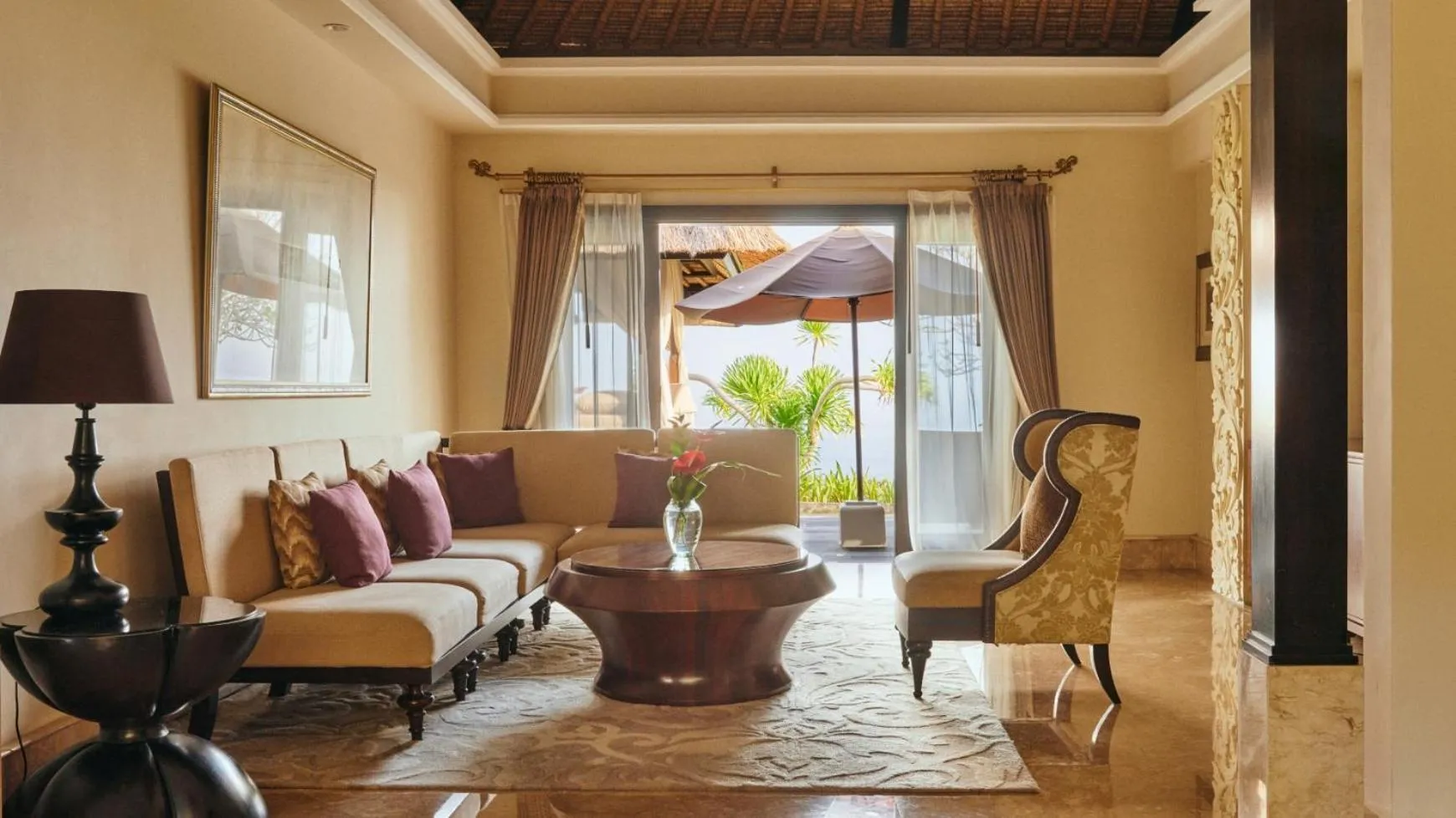 Living room in AYANA Villas Bali