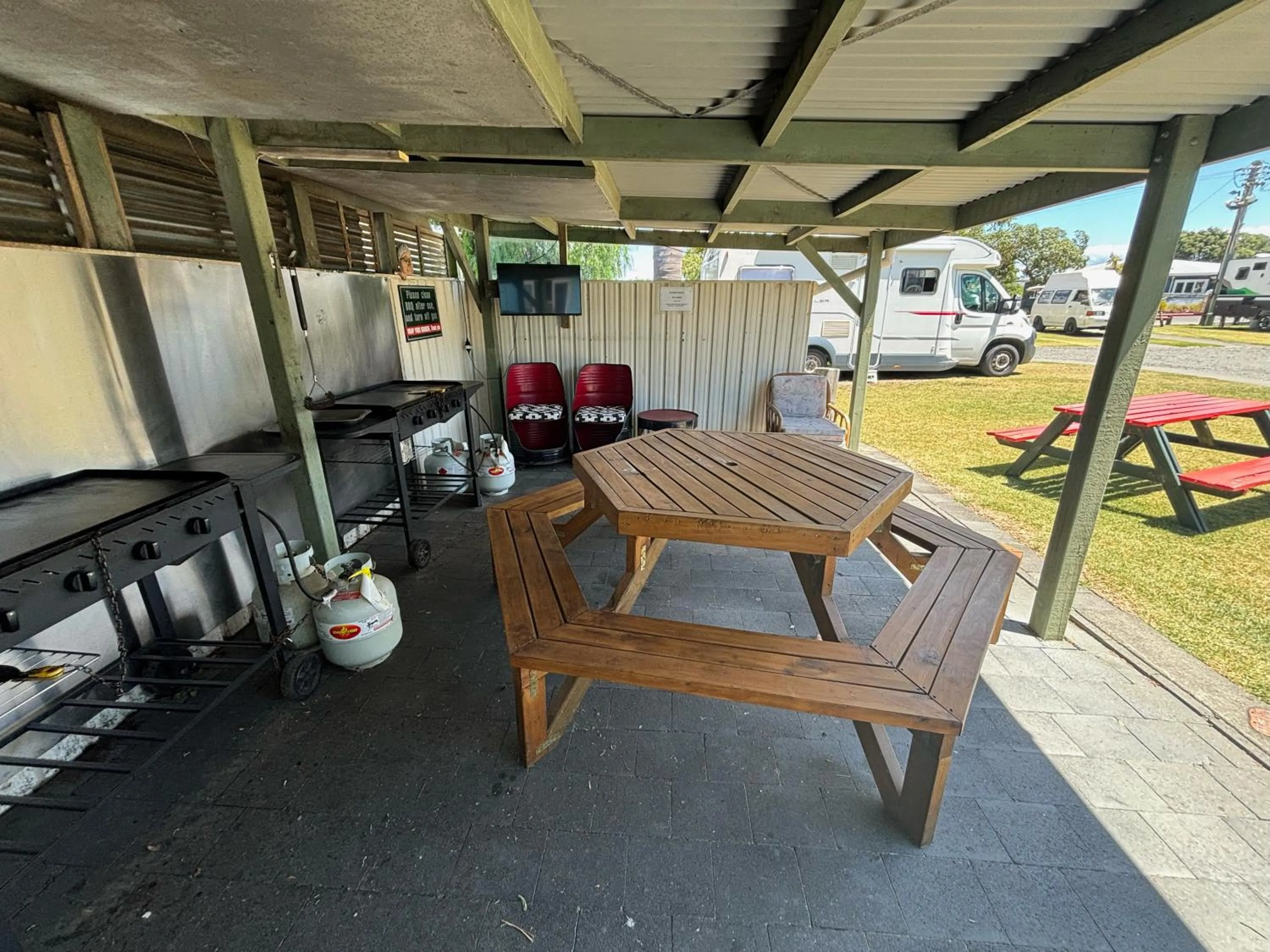 BBQ facilities in Westshore Holiday Park