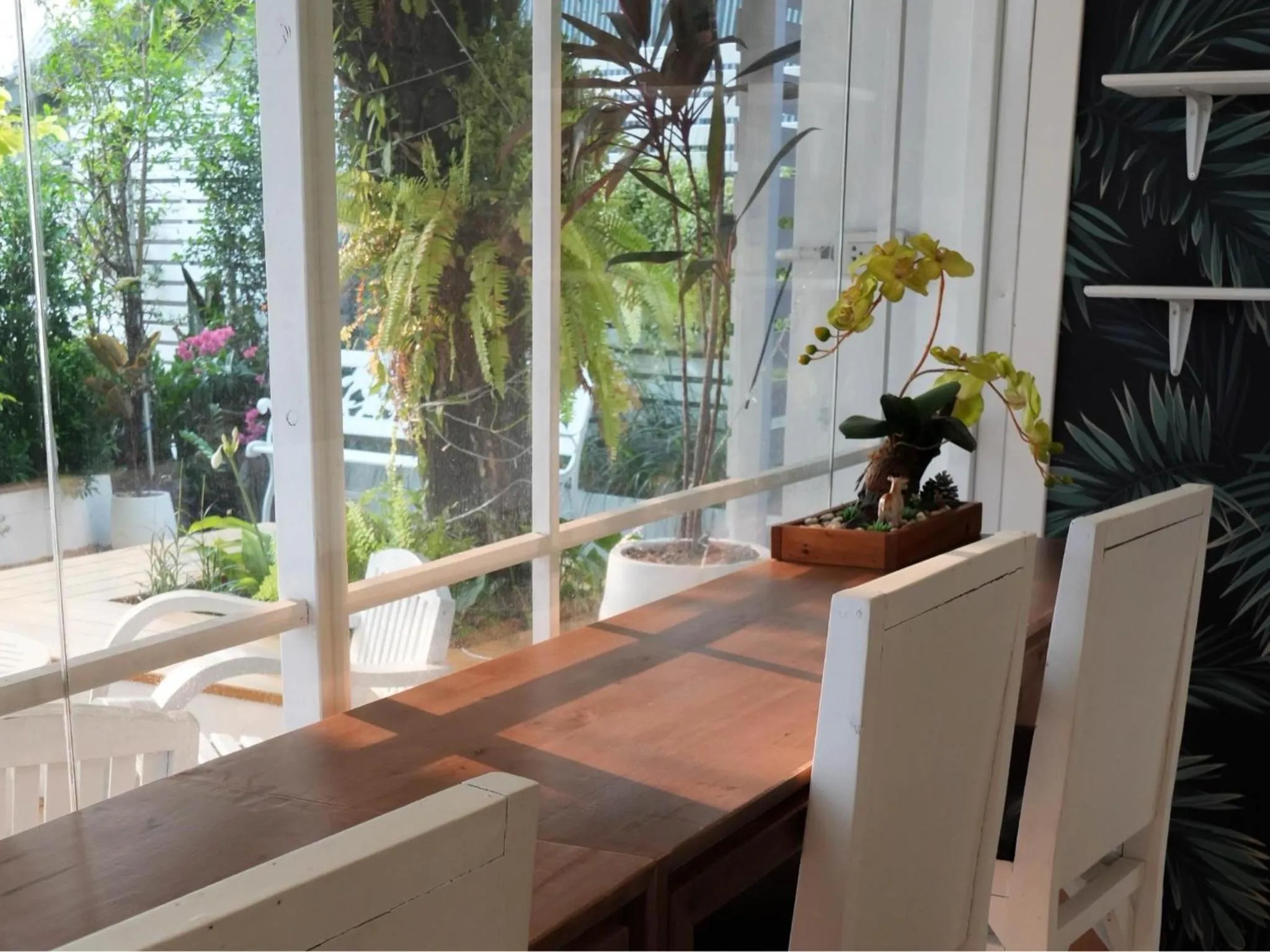 Garden view in Inspire House Hotel