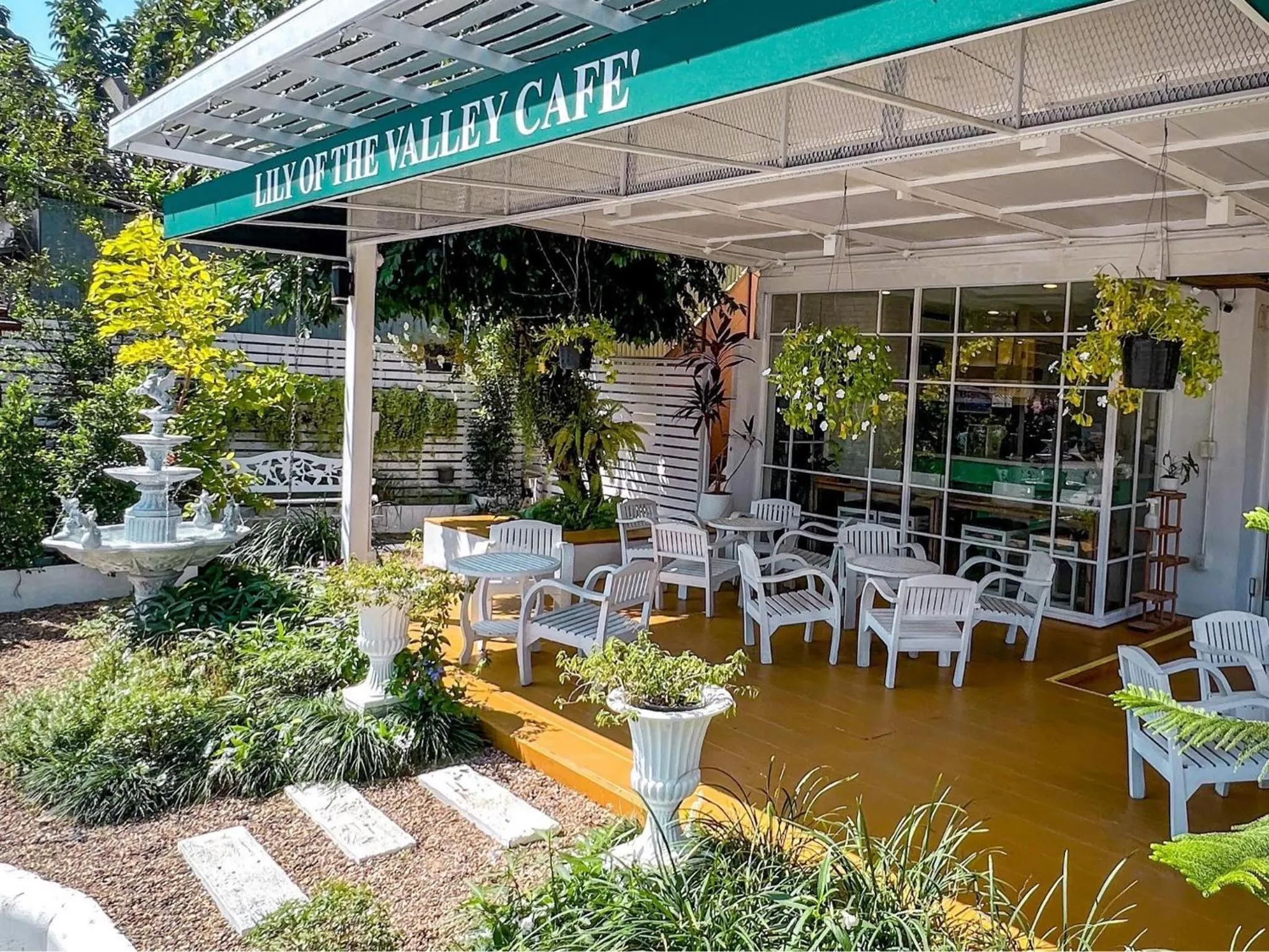 Garden view in Inspire House Hotel