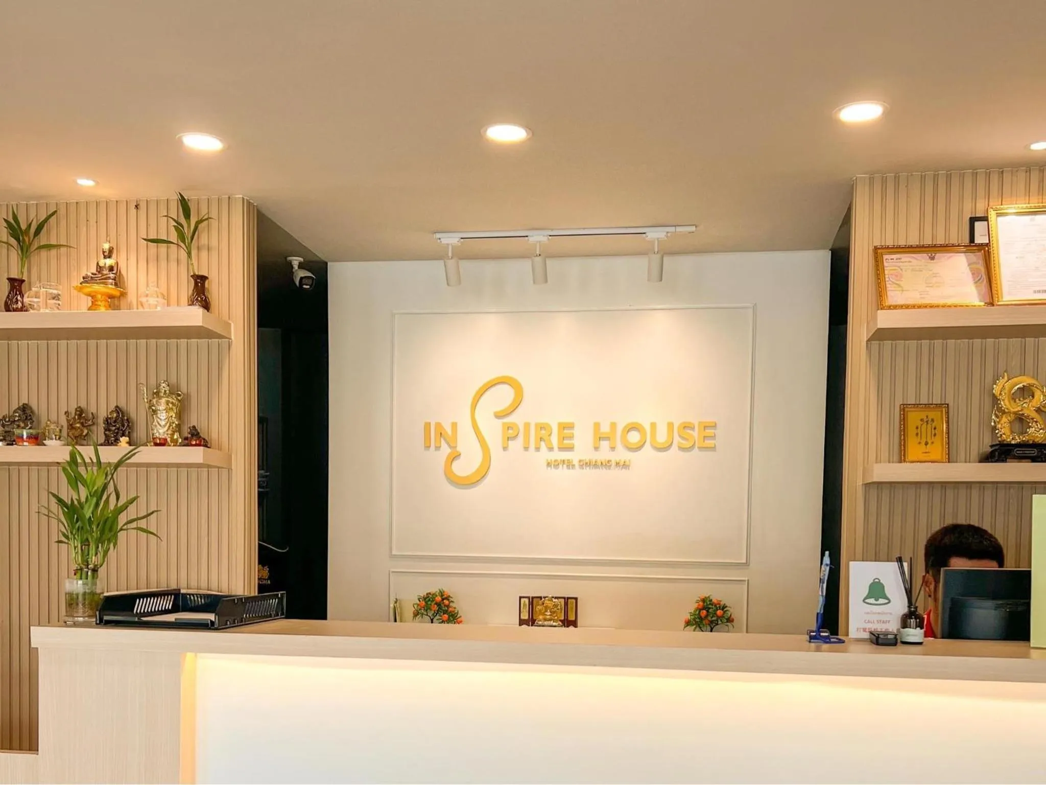 Logo/Certificate/Sign in Inspire House Hotel