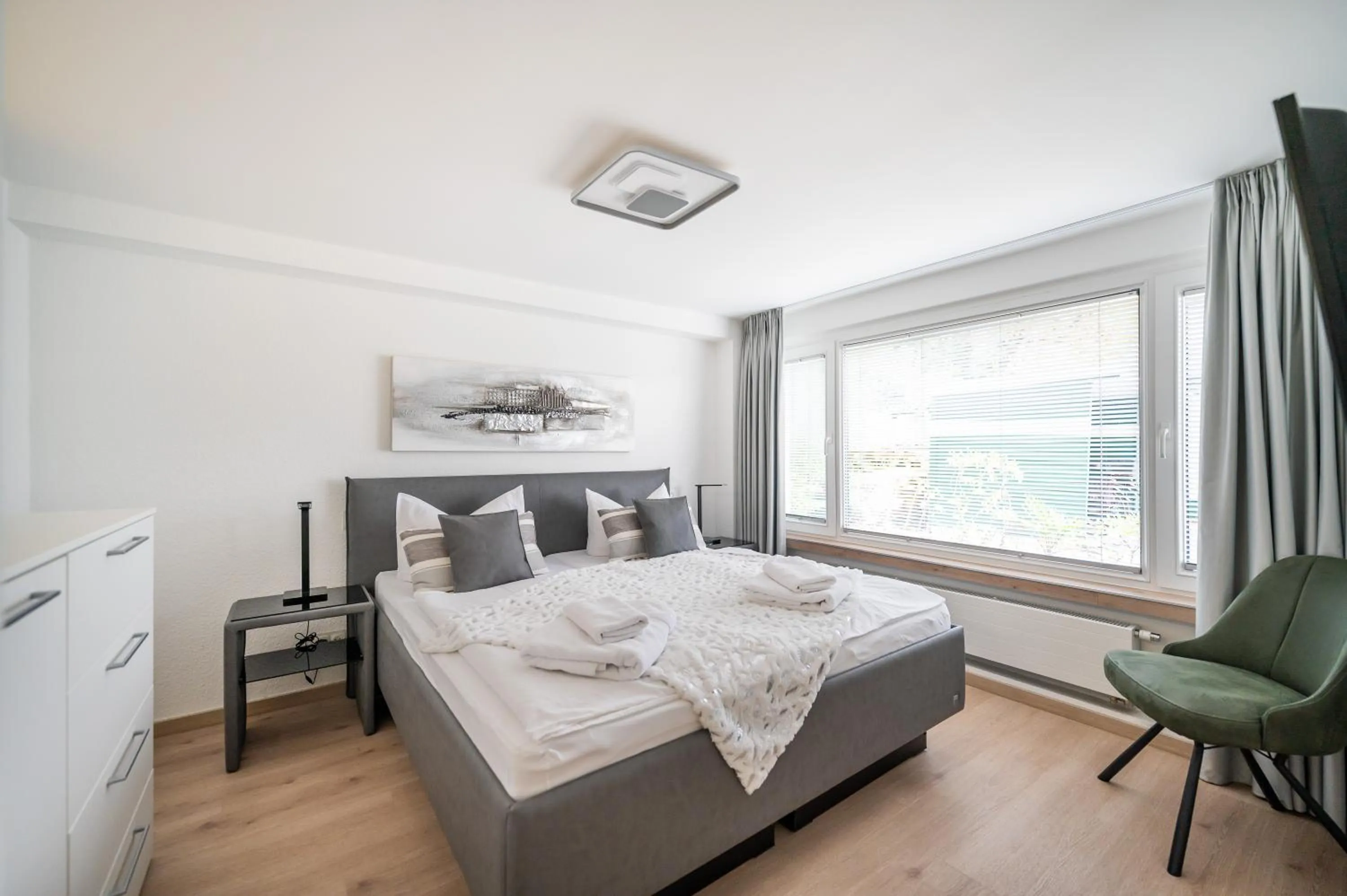 Bed in Oma's Küche & Quartier