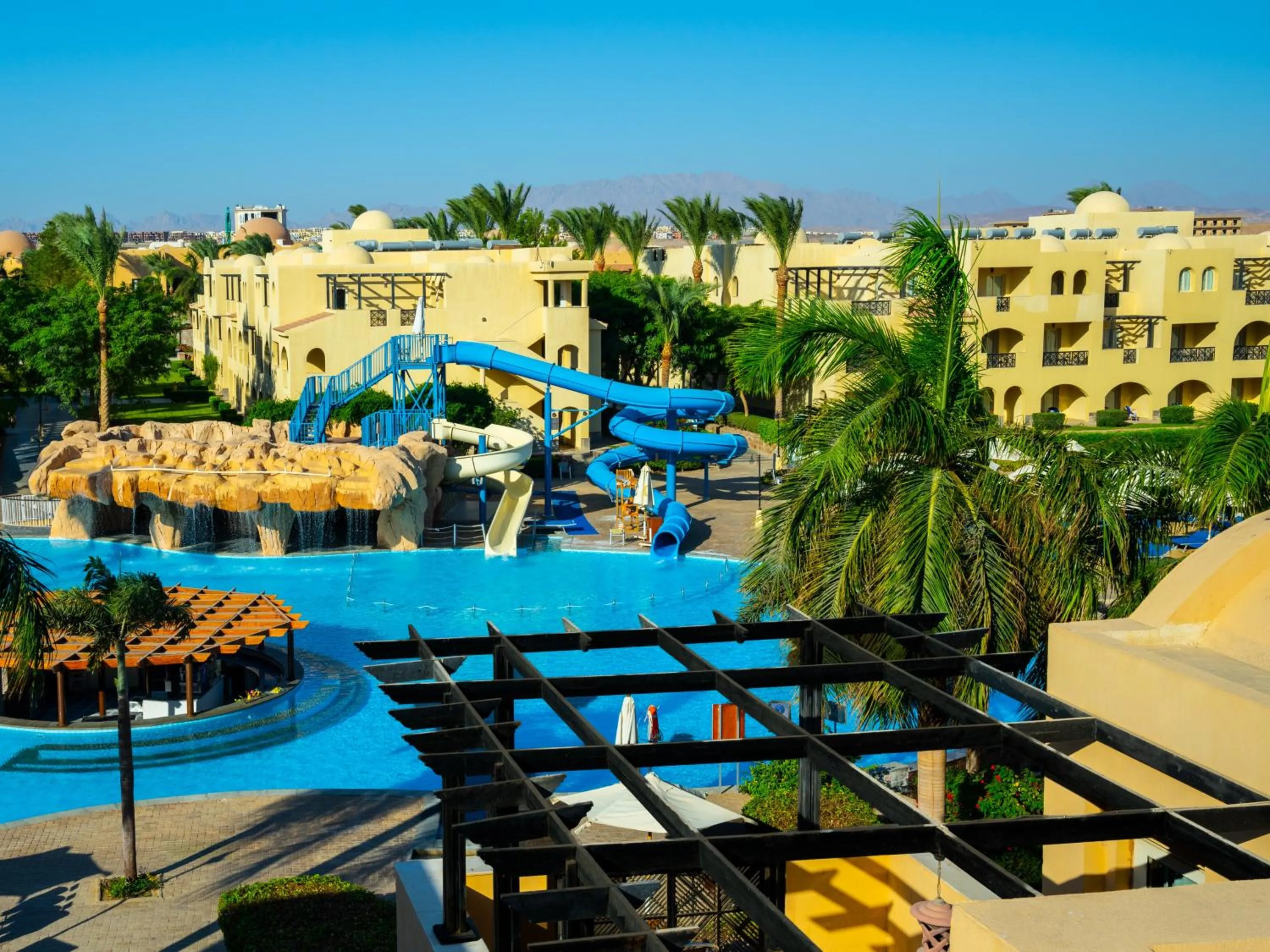 Aqua park in Stella Gardens Resort & Spa, Makadi Bay
