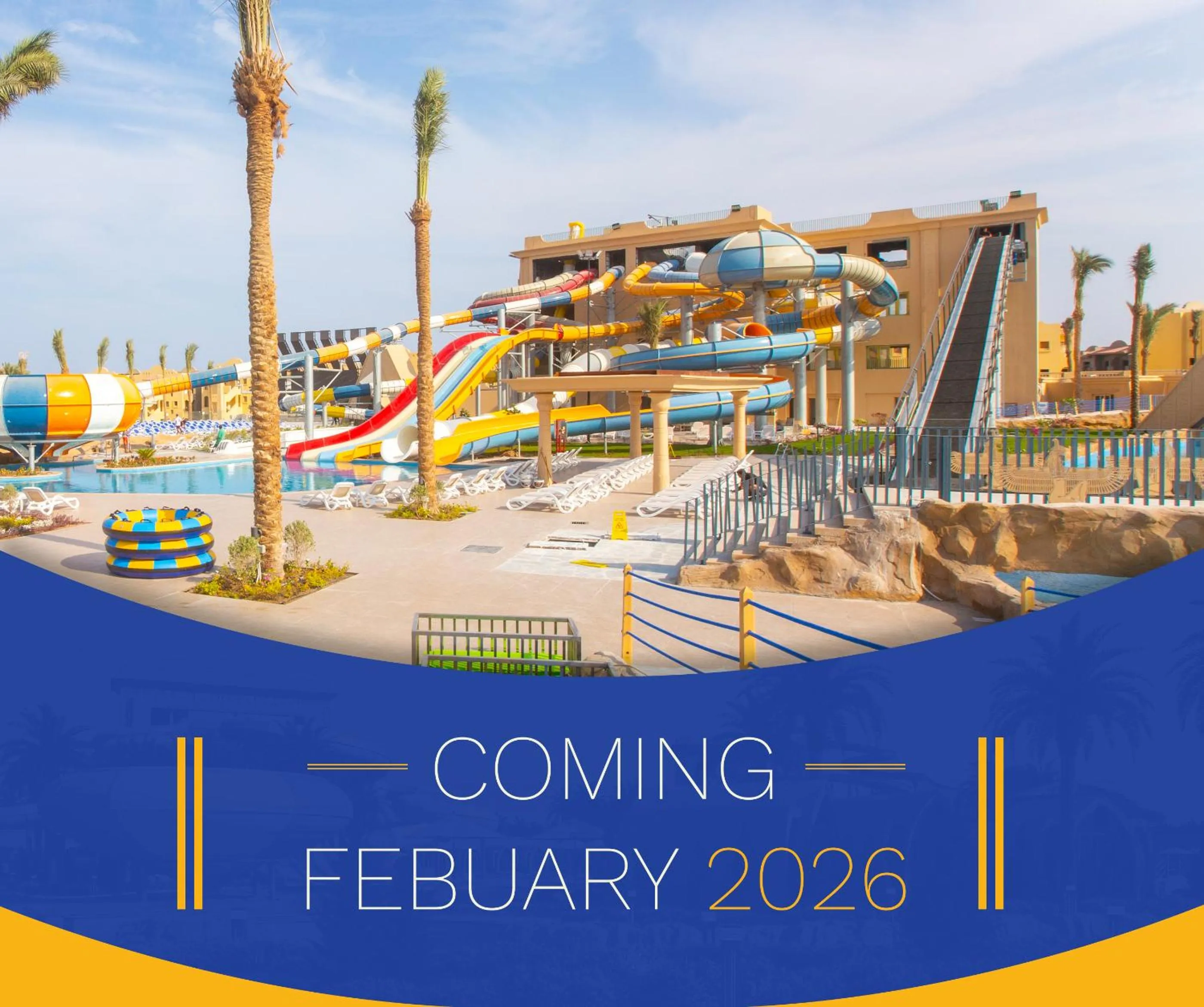 Aqua park in Stella Gardens Resort & Spa, Makadi Bay