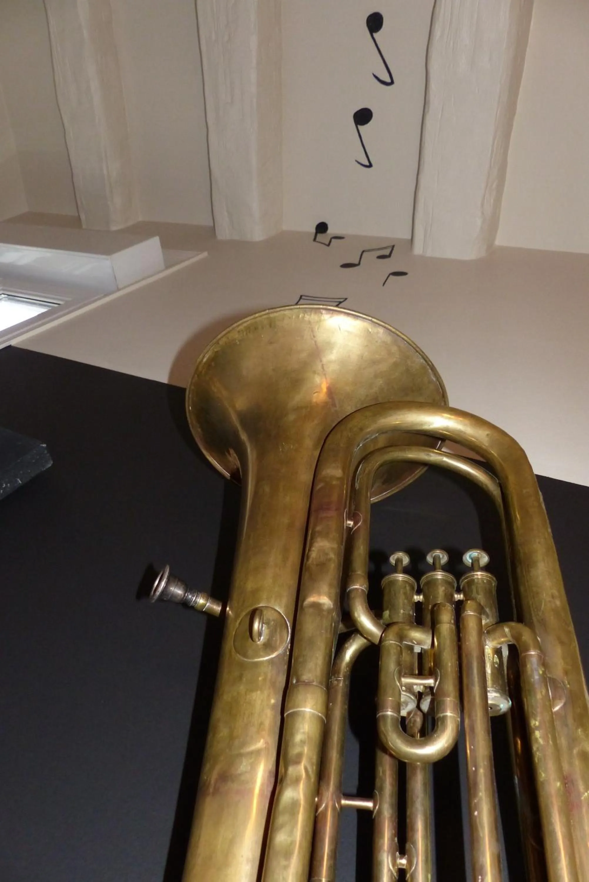 Decorative detail in Logis Hotel Restaurant Le Cheval Blanc