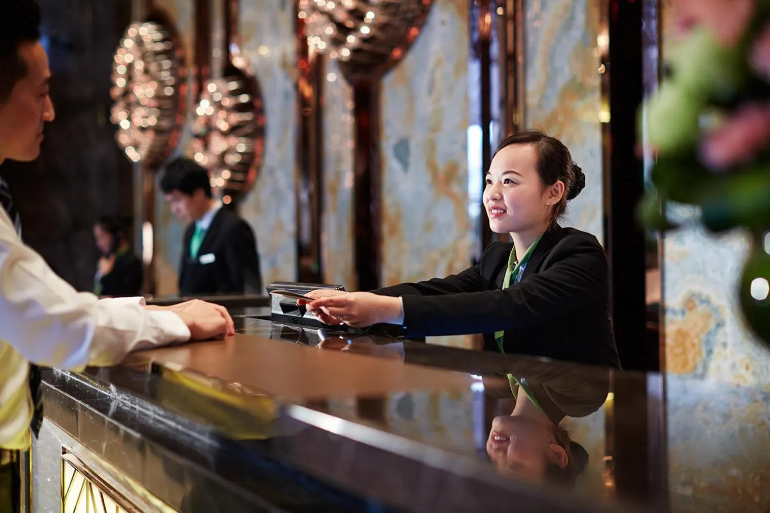 Lobby or reception in Wanda Realm Ningde