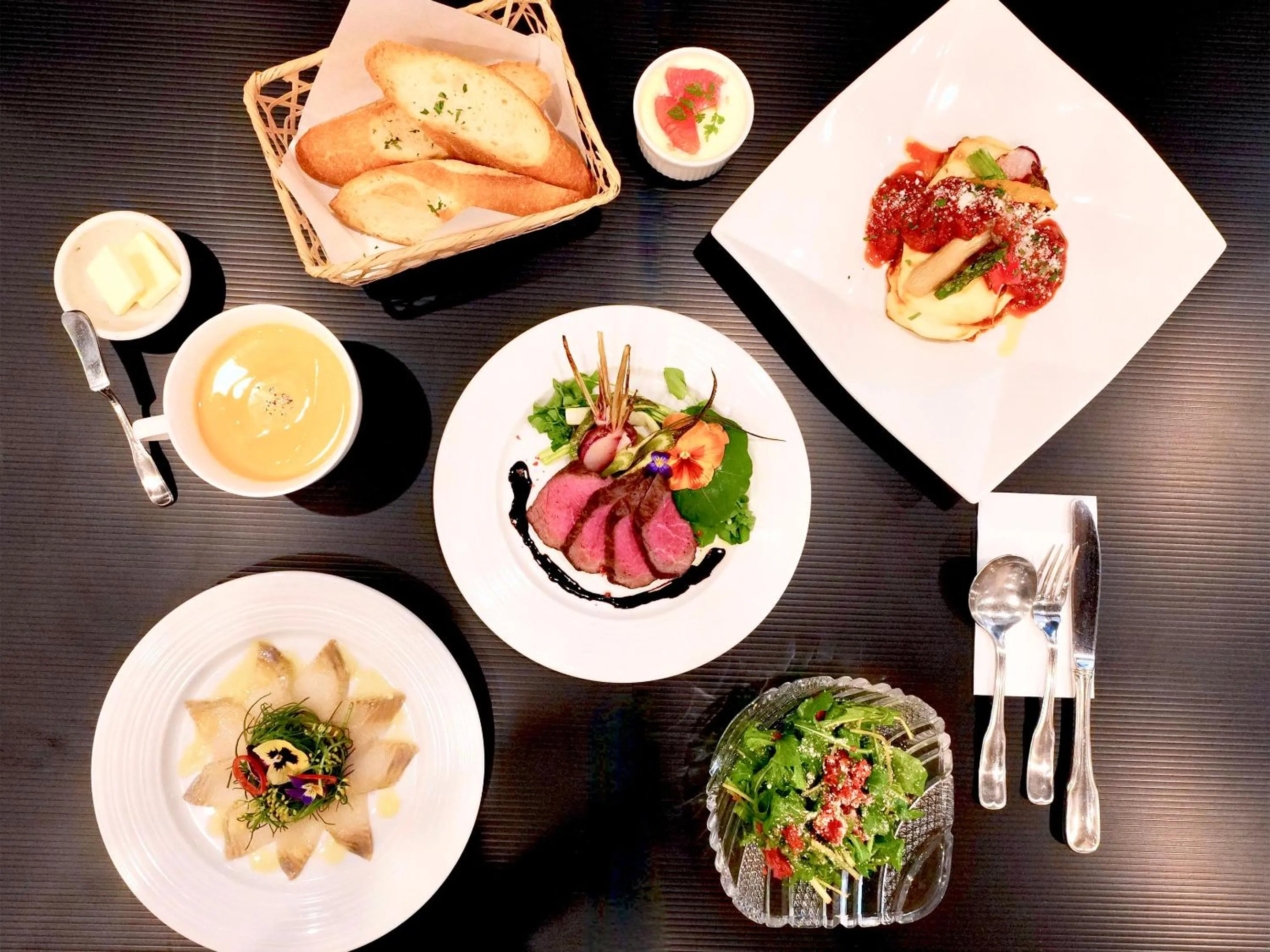 Food in Apprising hotels GranJam Tsugaike