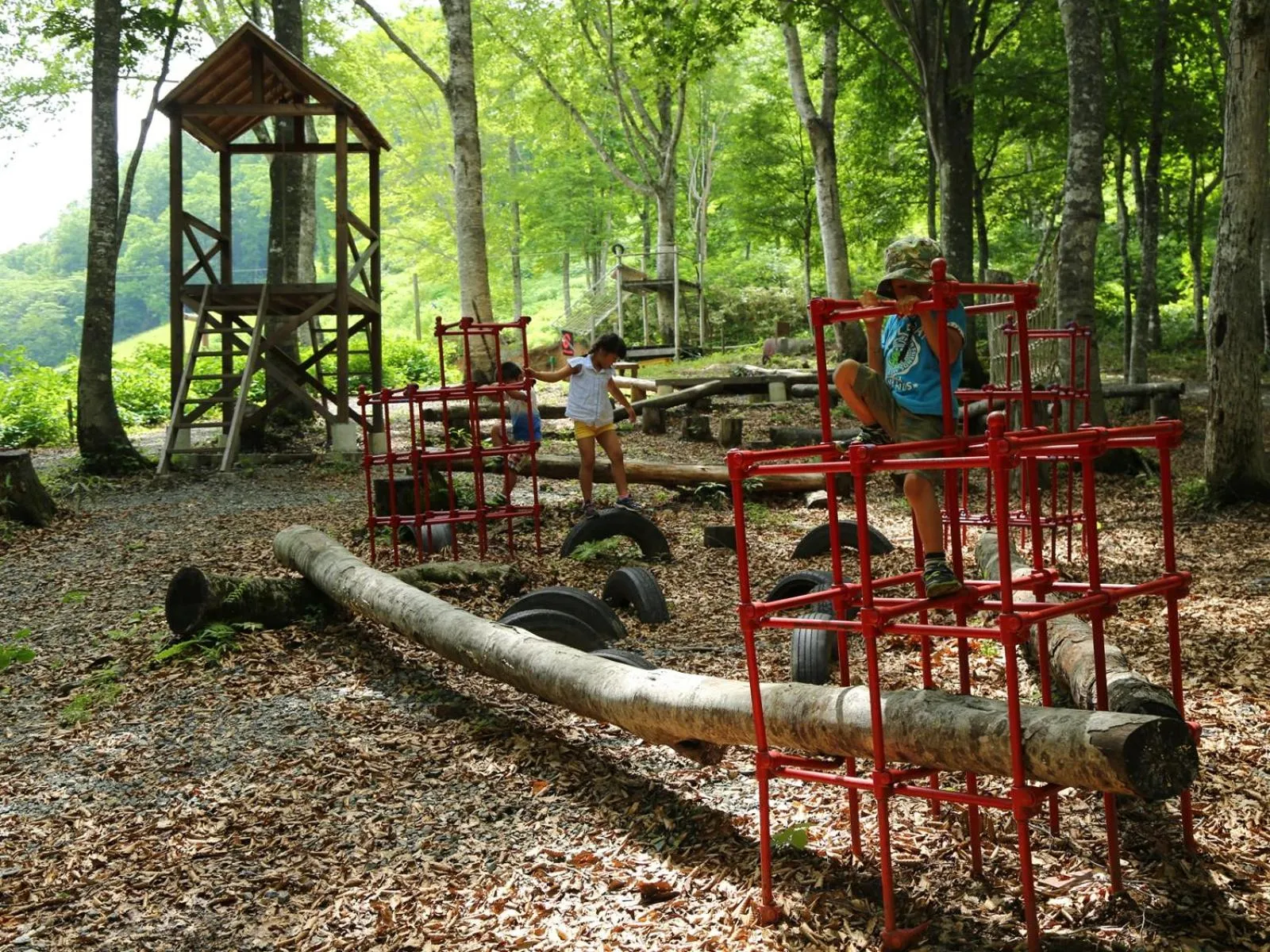 Children play ground in Apprising hotels GranJam Tsugaike