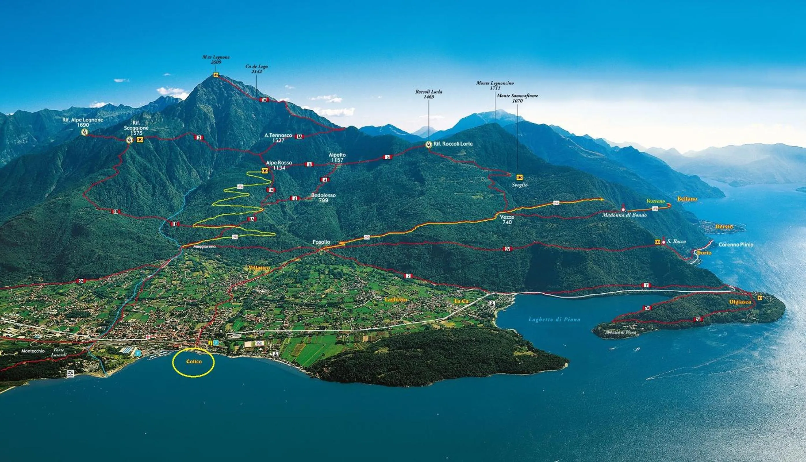 Bird's eye view in Seven Park Hotel Lake Como - Adults Only