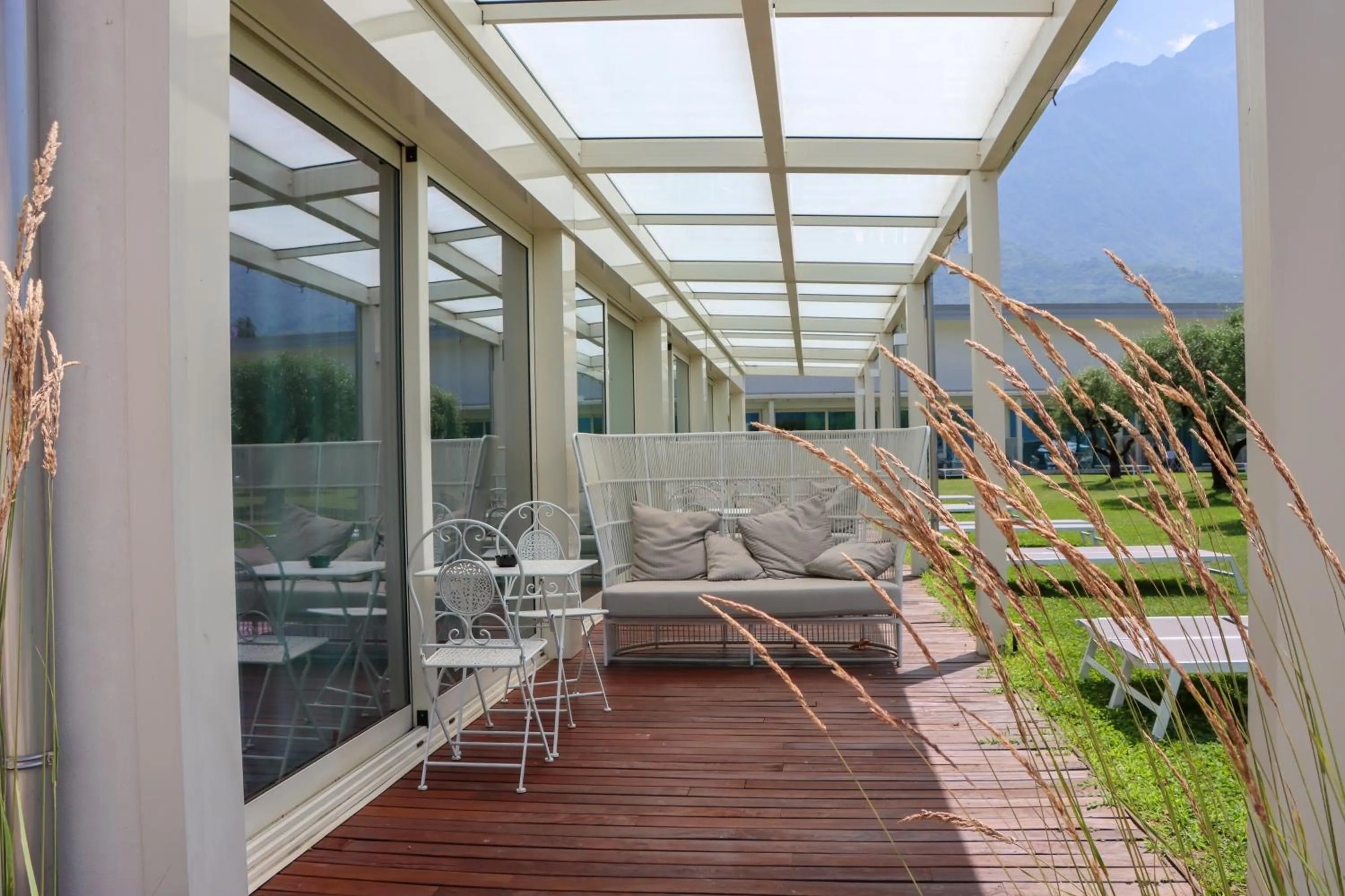 Patio in Seven Park Hotel Lake Como - Adults Only