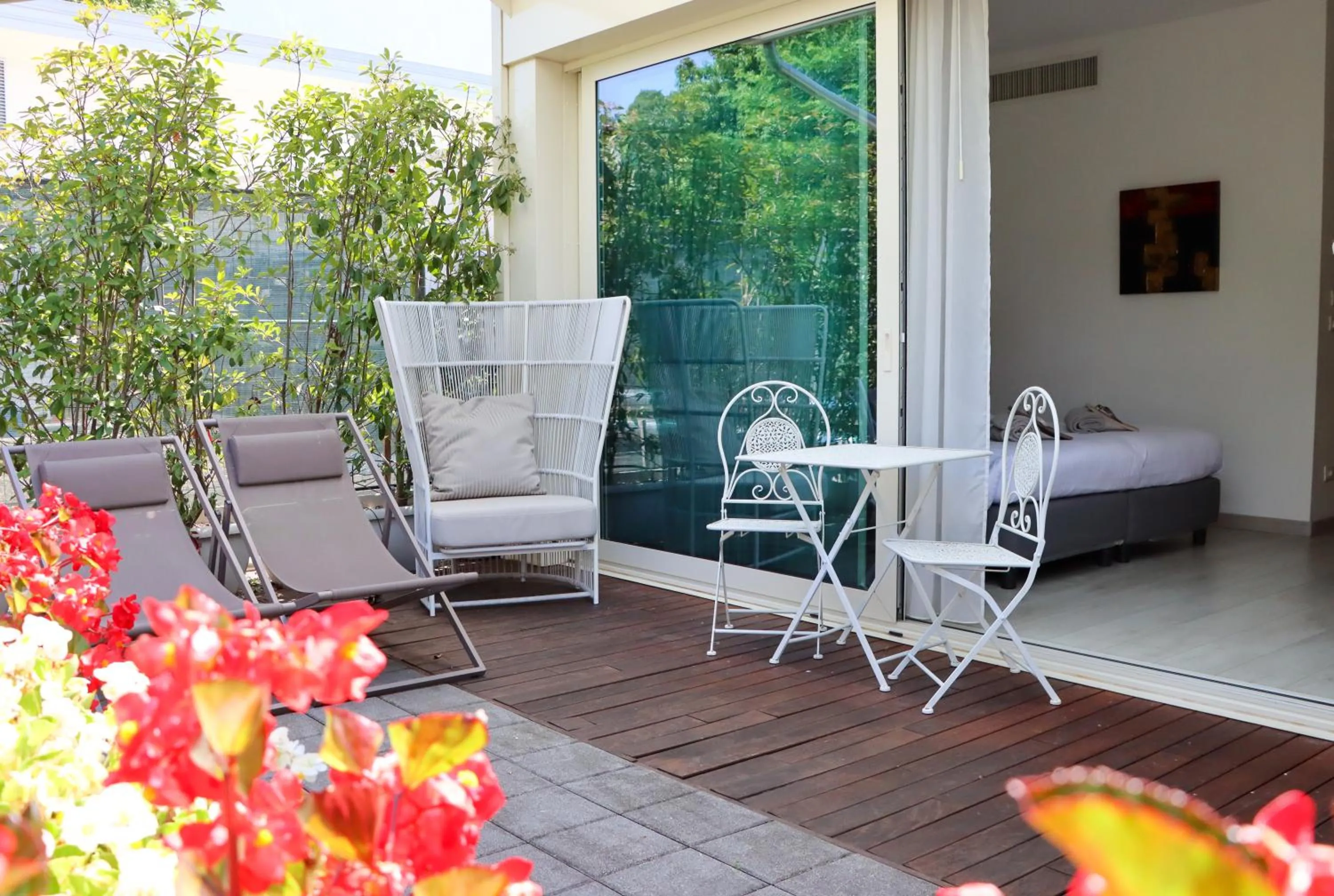 Patio in Seven Park Hotel Lake Como - Adults Only