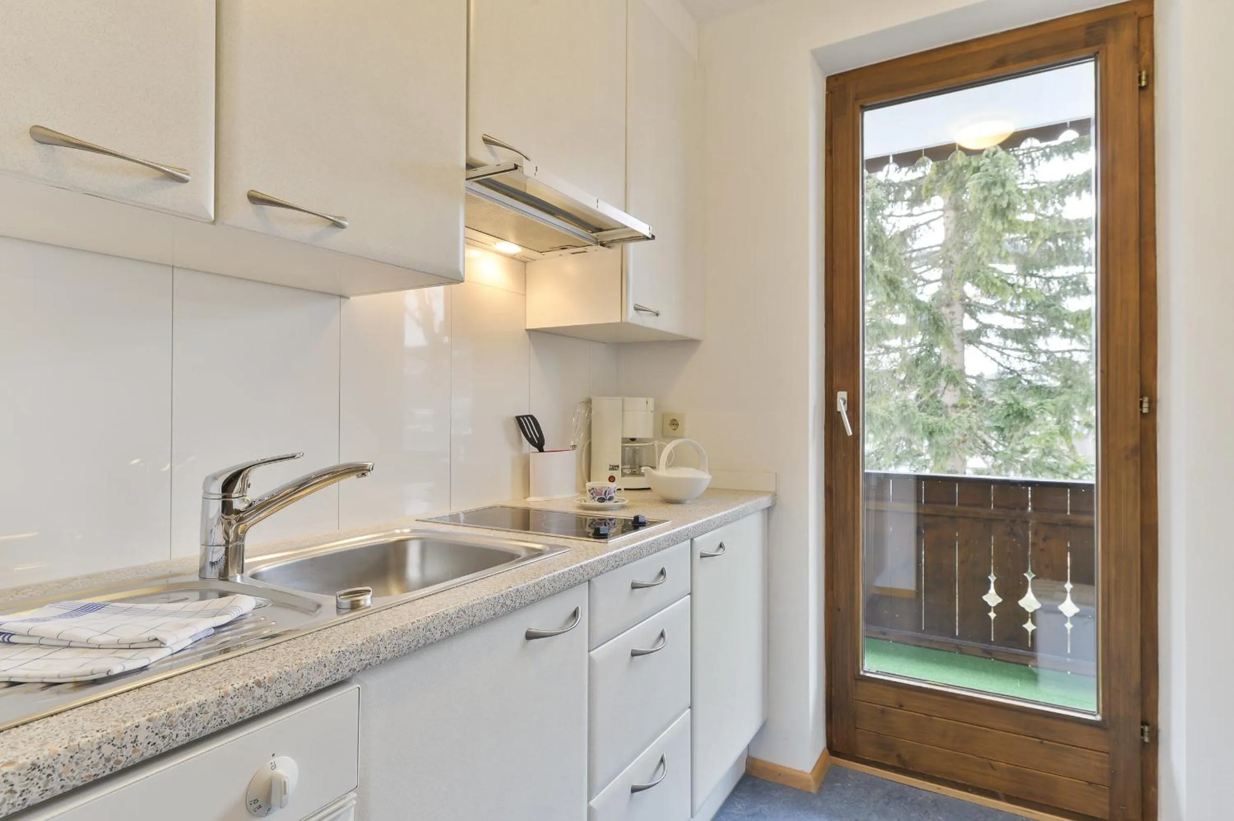 Kitchen or kitchenette in Hotel Bergheim