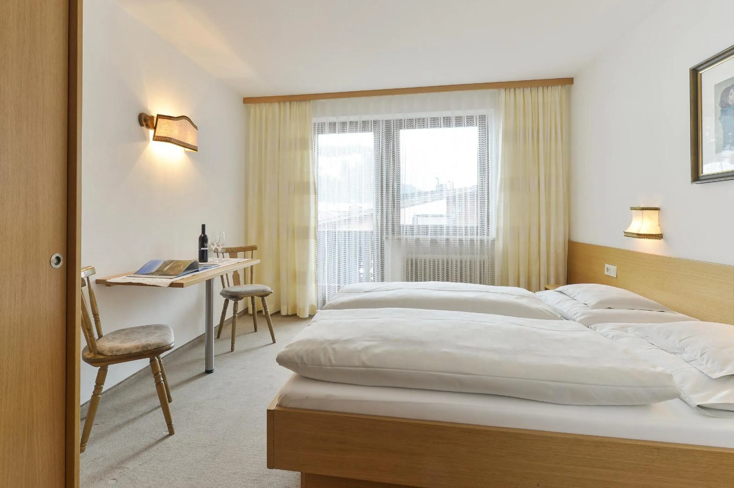 Bed in Hotel Bergheim