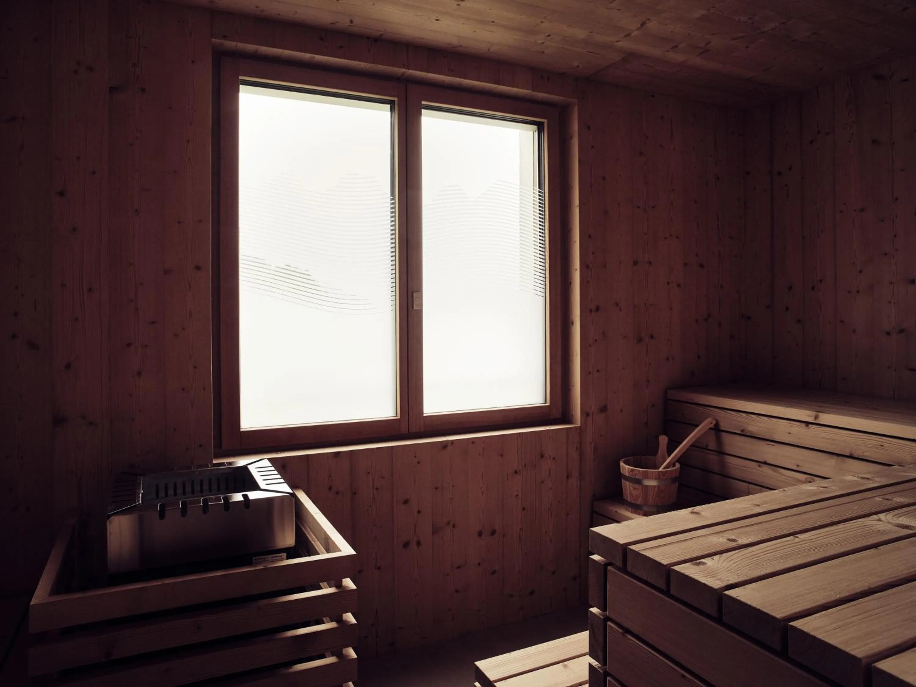 Sauna, Bed in Hotel Neu-Schönstatt