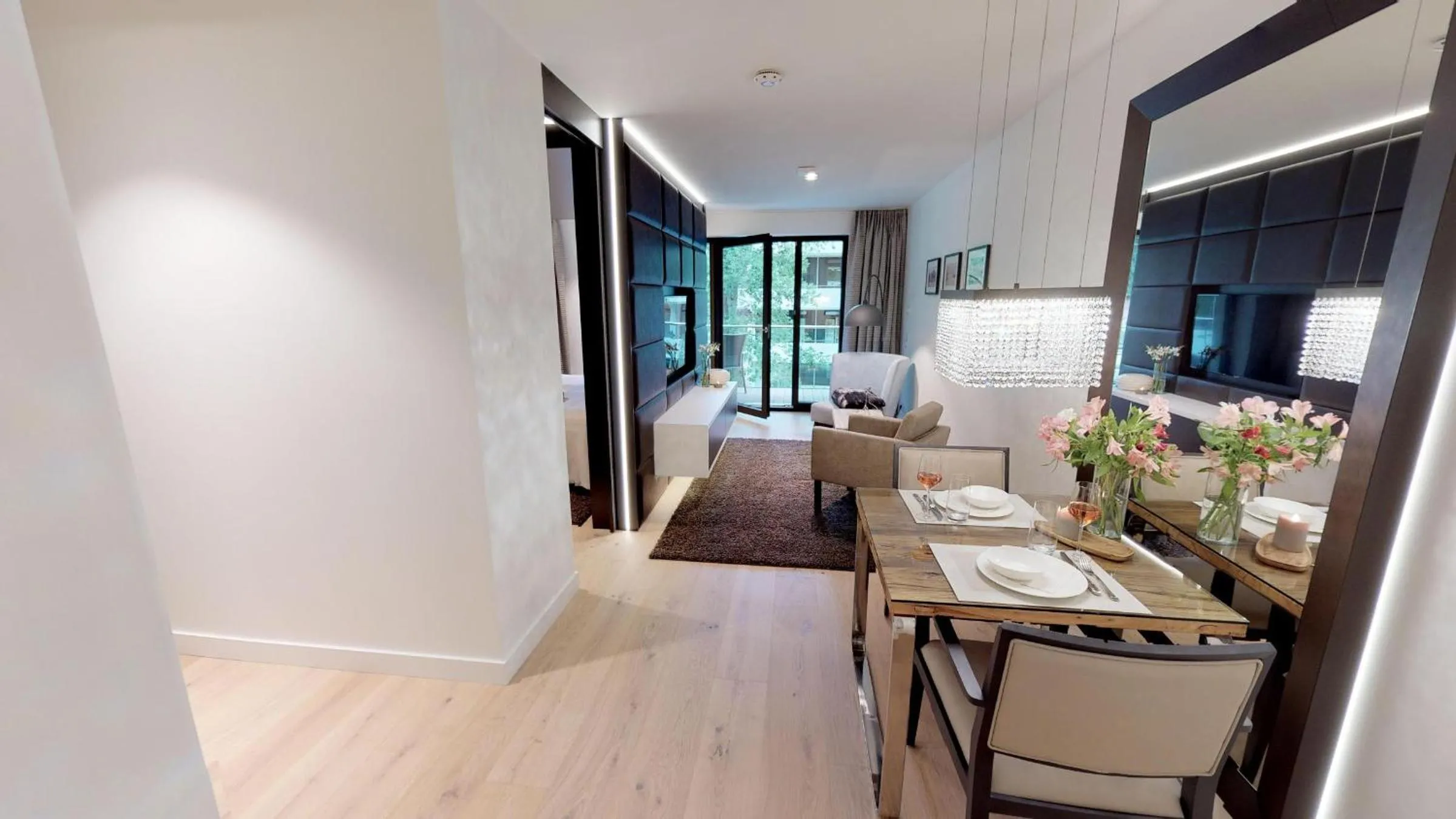 Living room in White Pearl Apartment 1.10