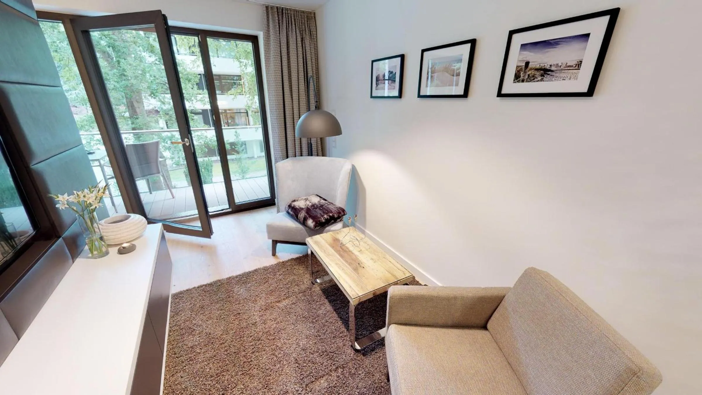 Living room in White Pearl Apartment 1.10
