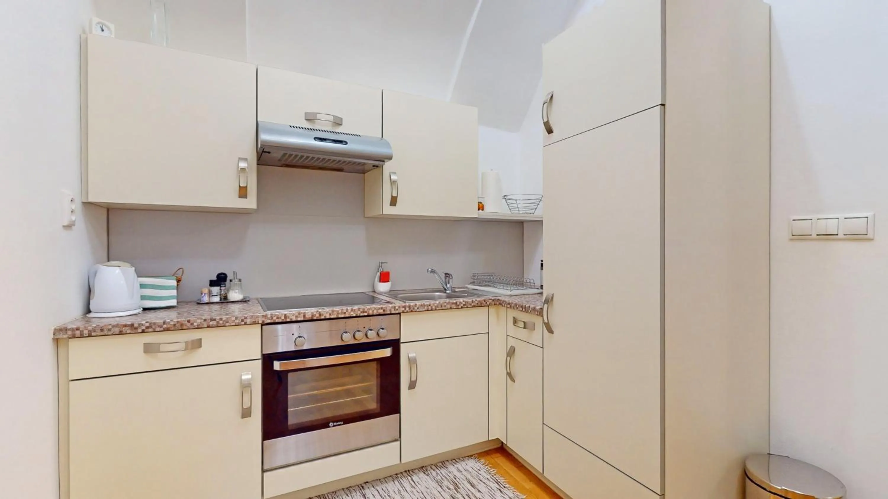 Kitchen or kitchenette in Central Apartmany Biela street