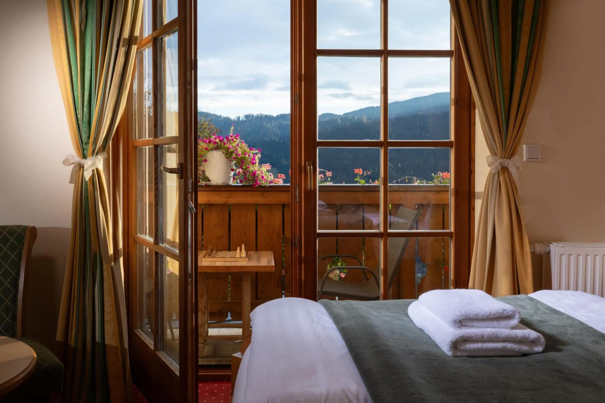 View (from property/room), Bed in Sonnhof am Hochkönig