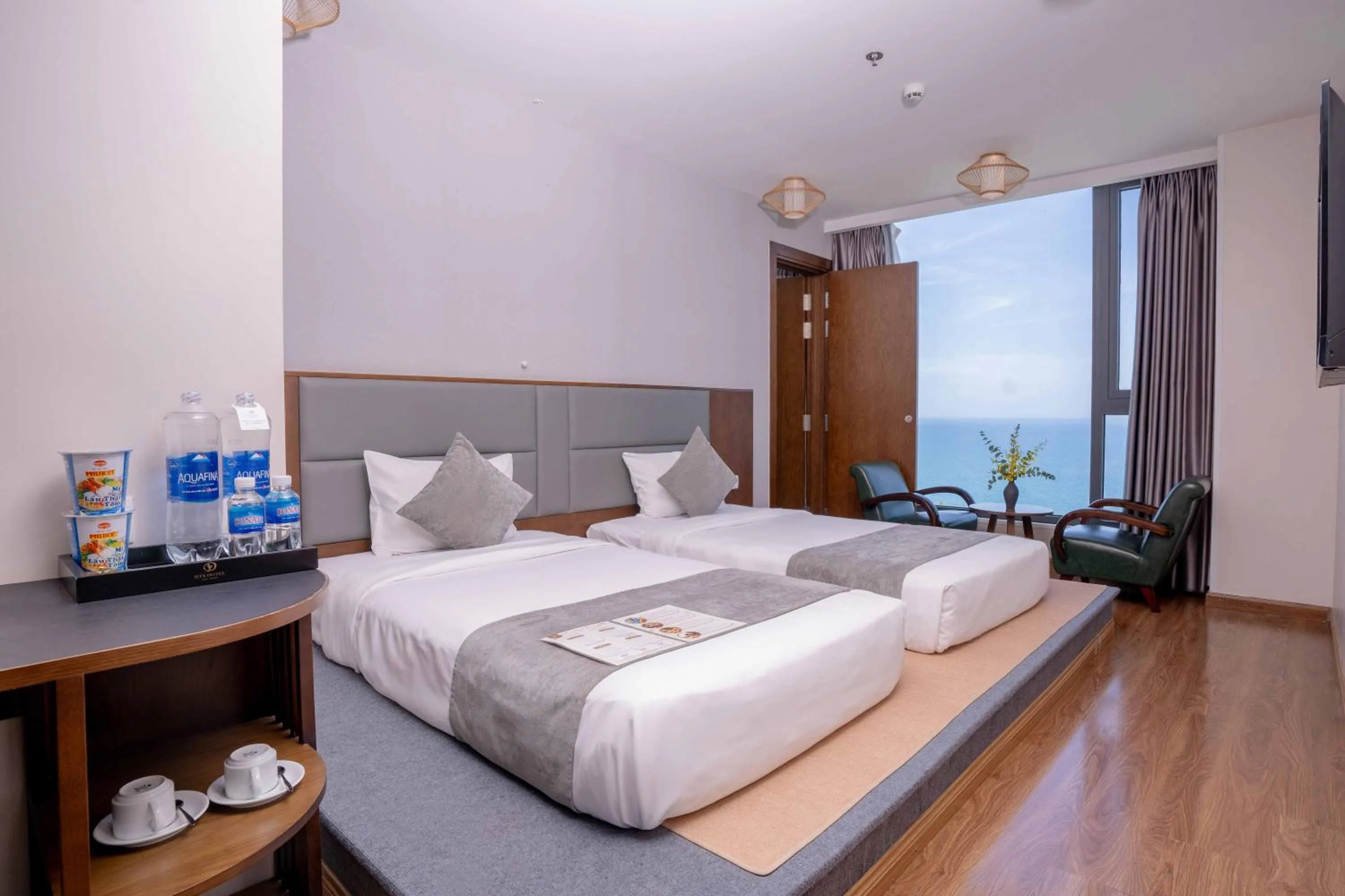Bed in DTX Hotel Nha Trang