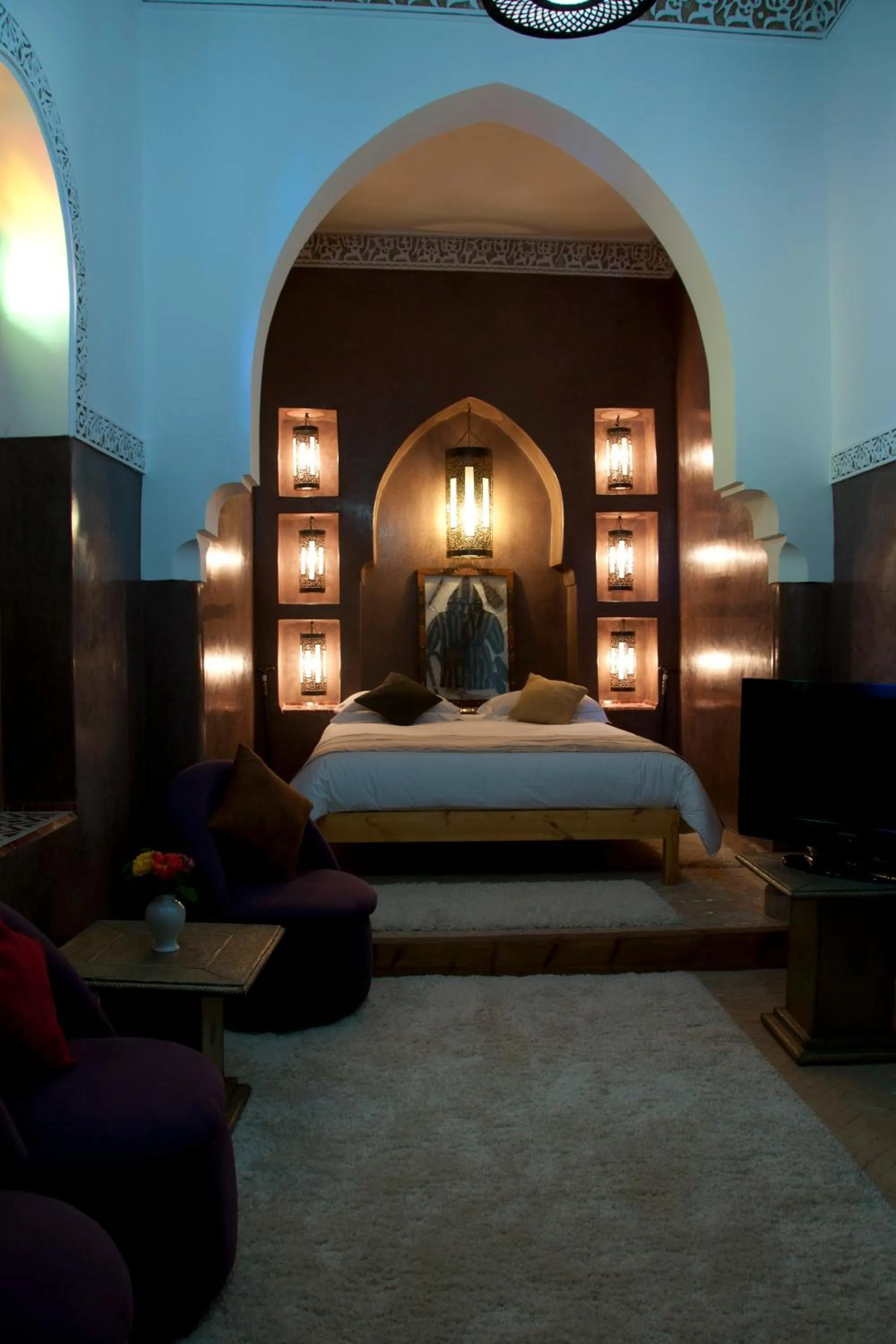 Bed in Riad Granvilier