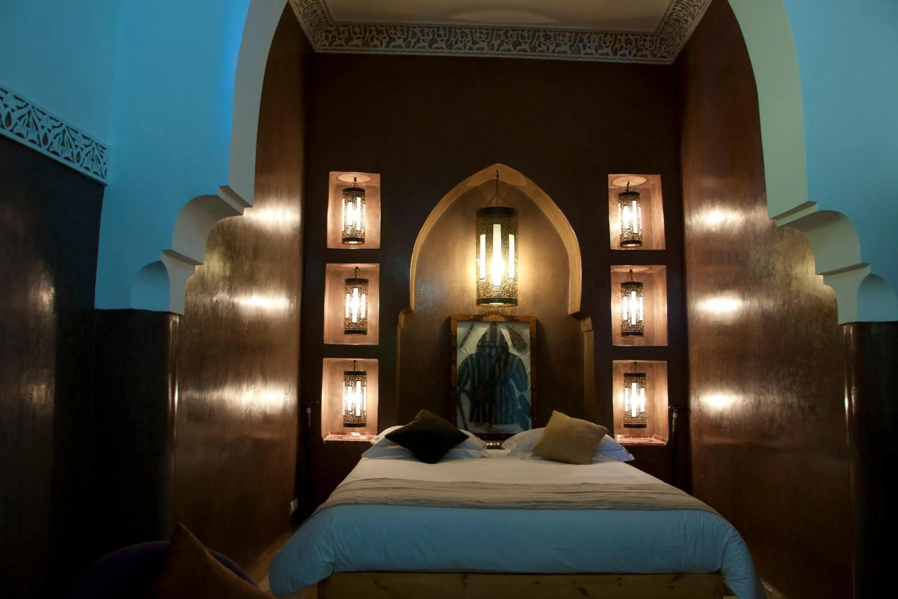 Bed in Riad Granvilier