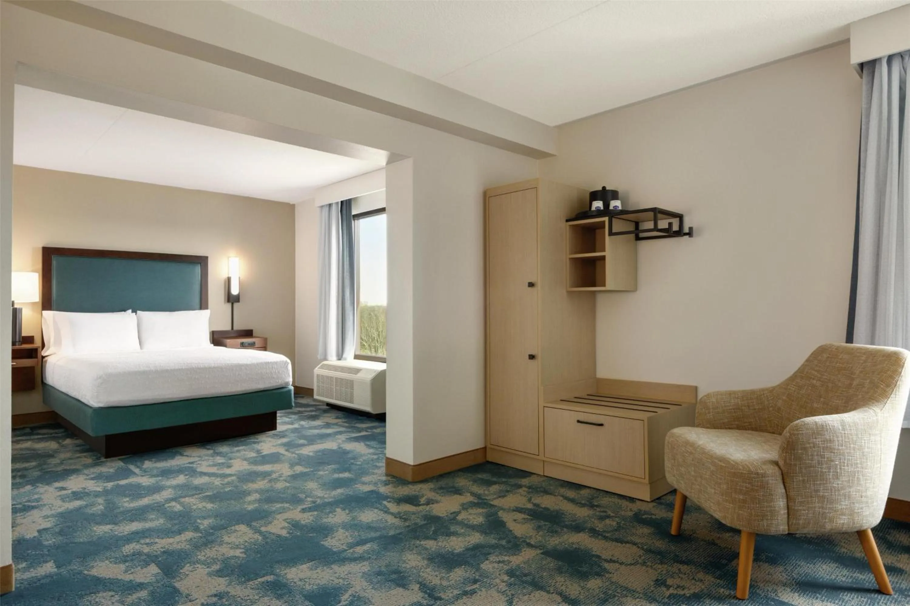 Bed in Hampton Inn Lancaster