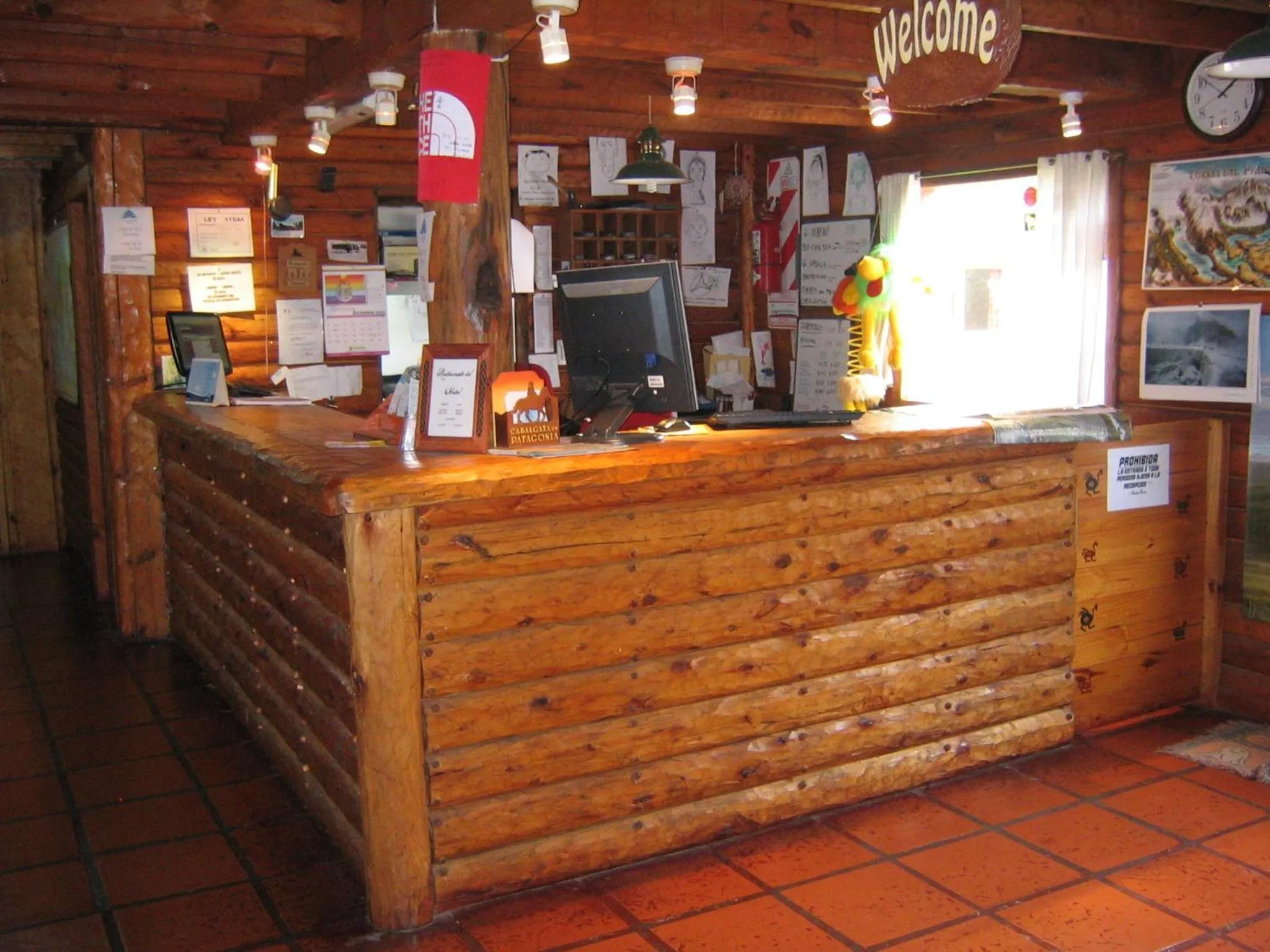 Lobby or reception in Calafate Hostel