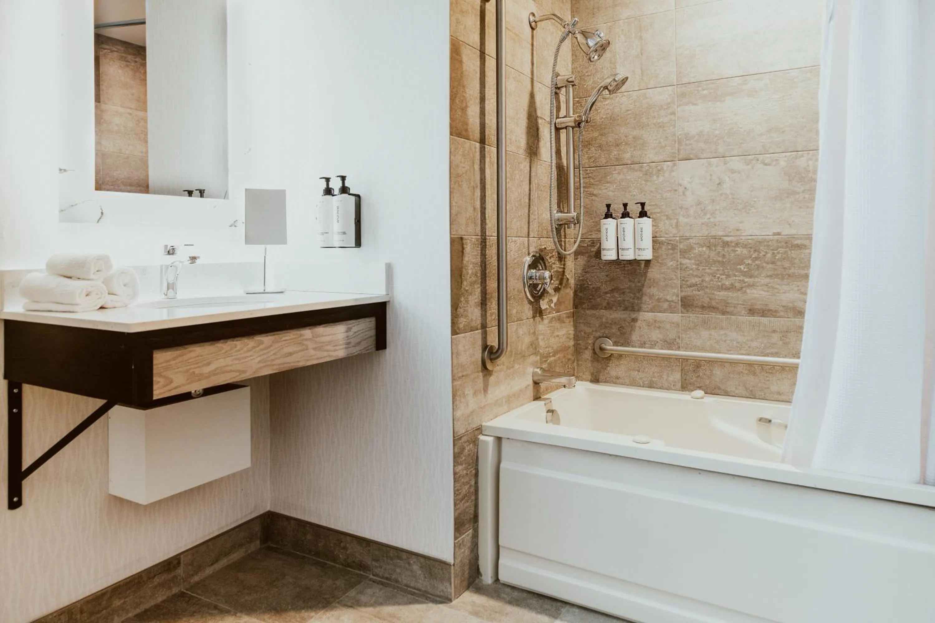 Bathroom in Crowne Plaza Fredericton Lord Beaverbrook by IHG