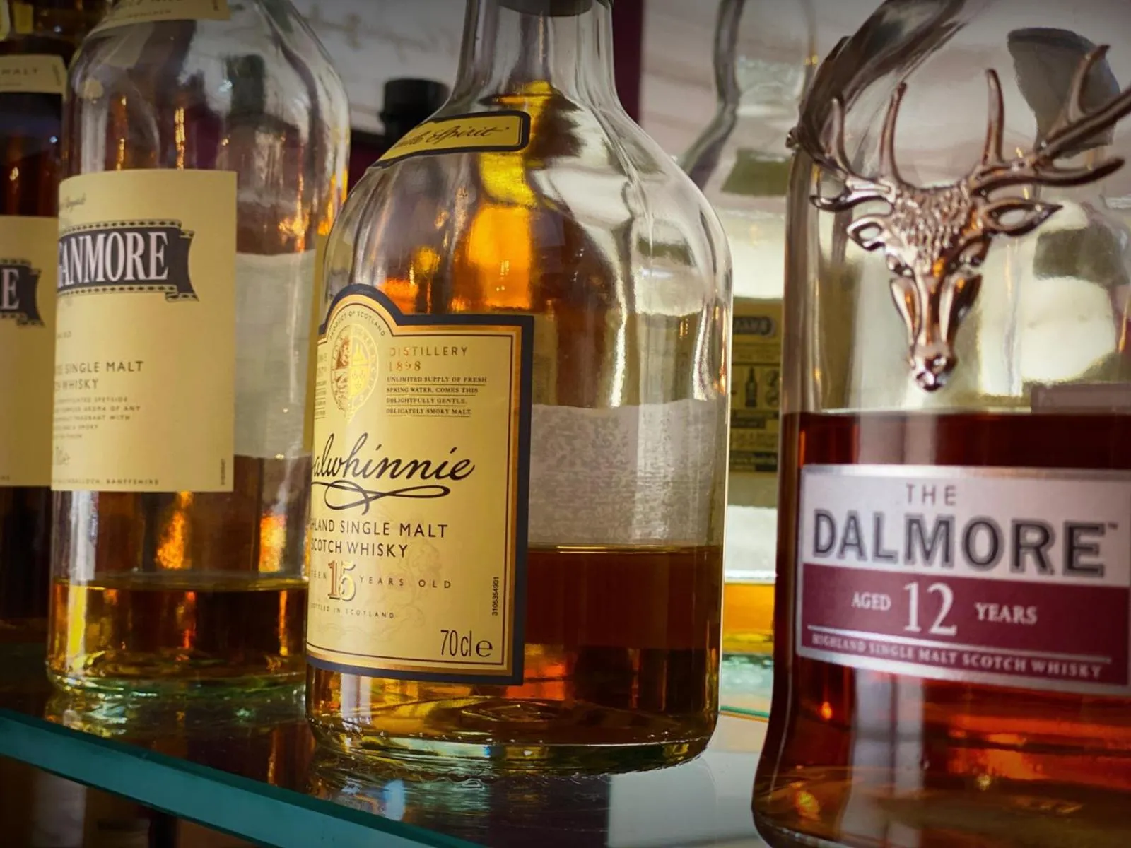 Alcoholic drinks in The Speyside Hotel and Restaurant