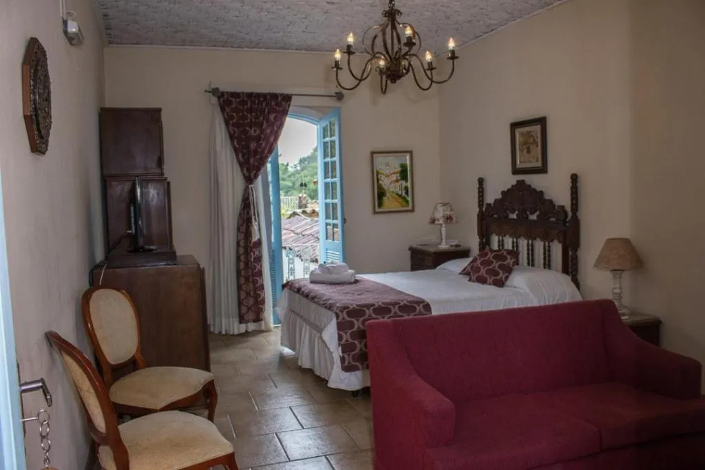 Bed in Pousada Hospedaria da Villa