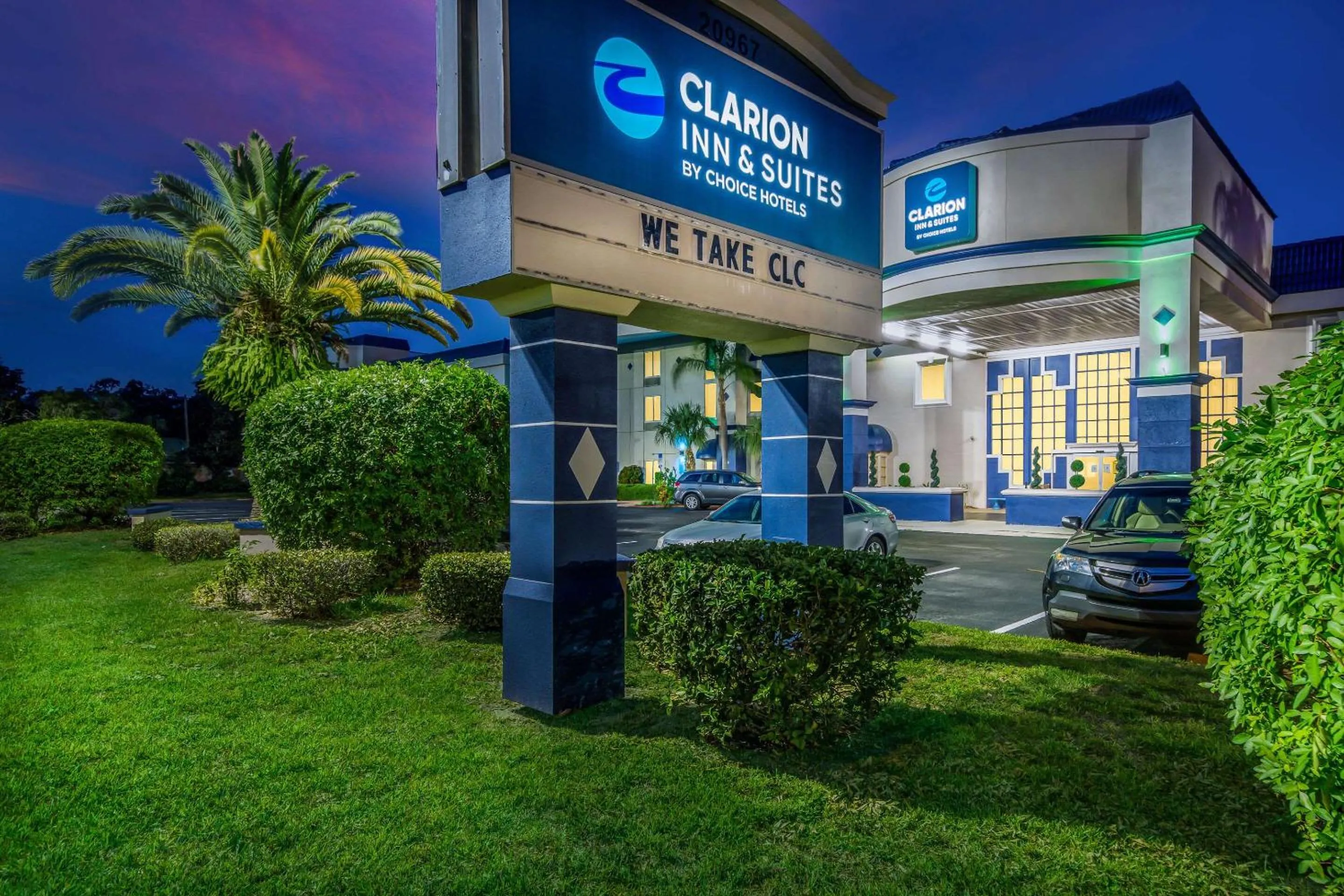 Property building in Clarion Inn & Suites Central Clearwater Beach