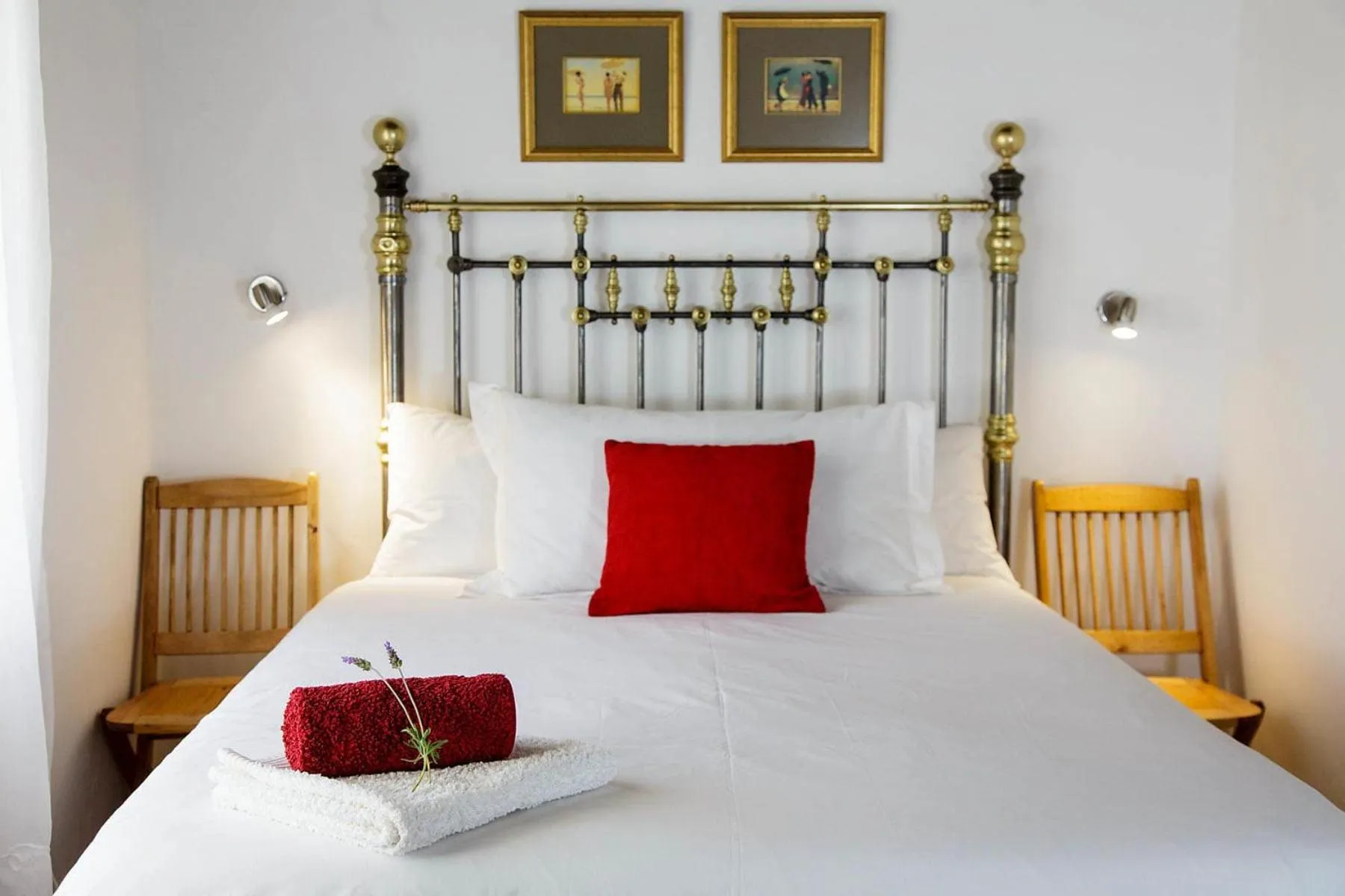 Bed in Blue Lily Retreat