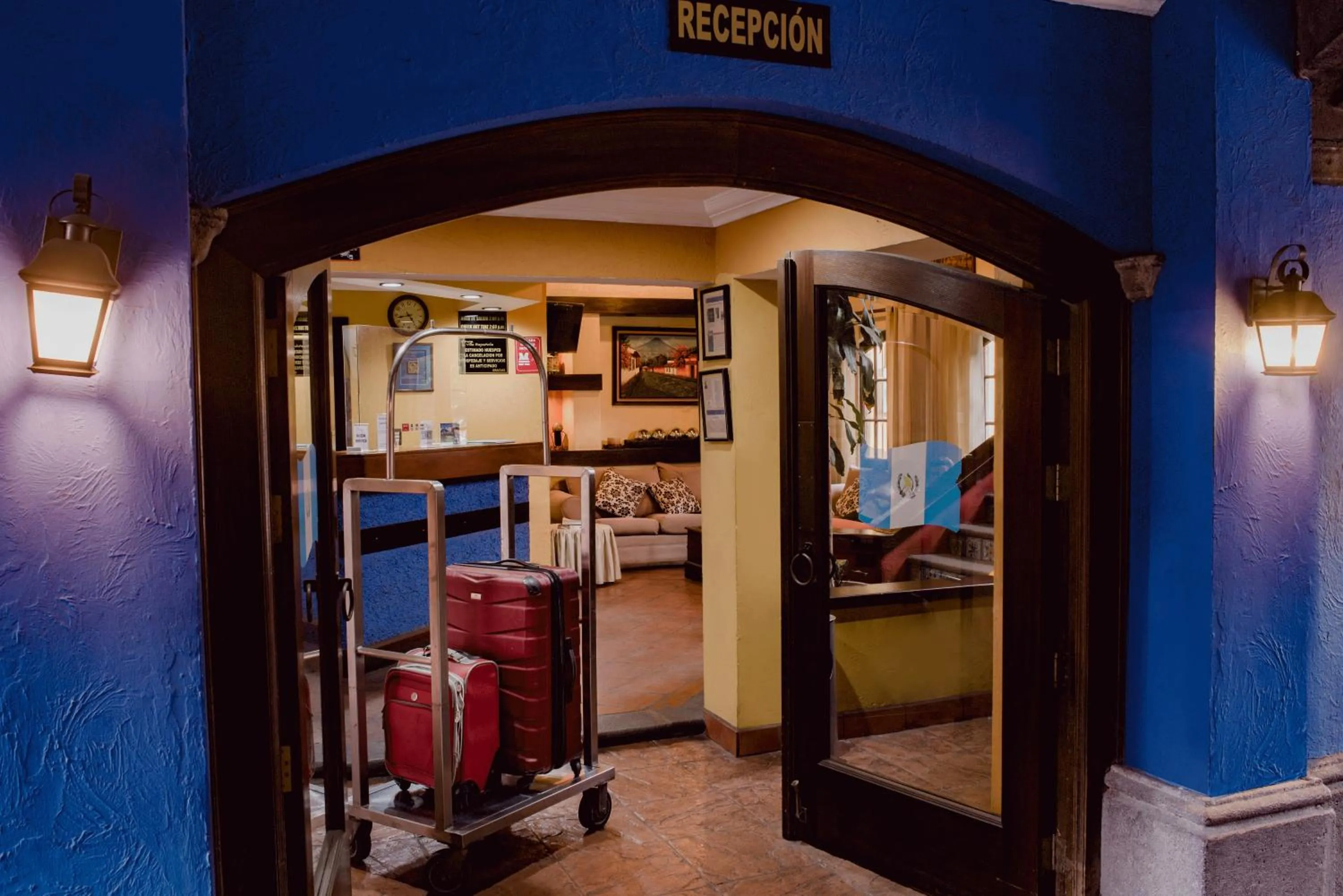 Lobby or reception, Bed in Hotel Villa Española